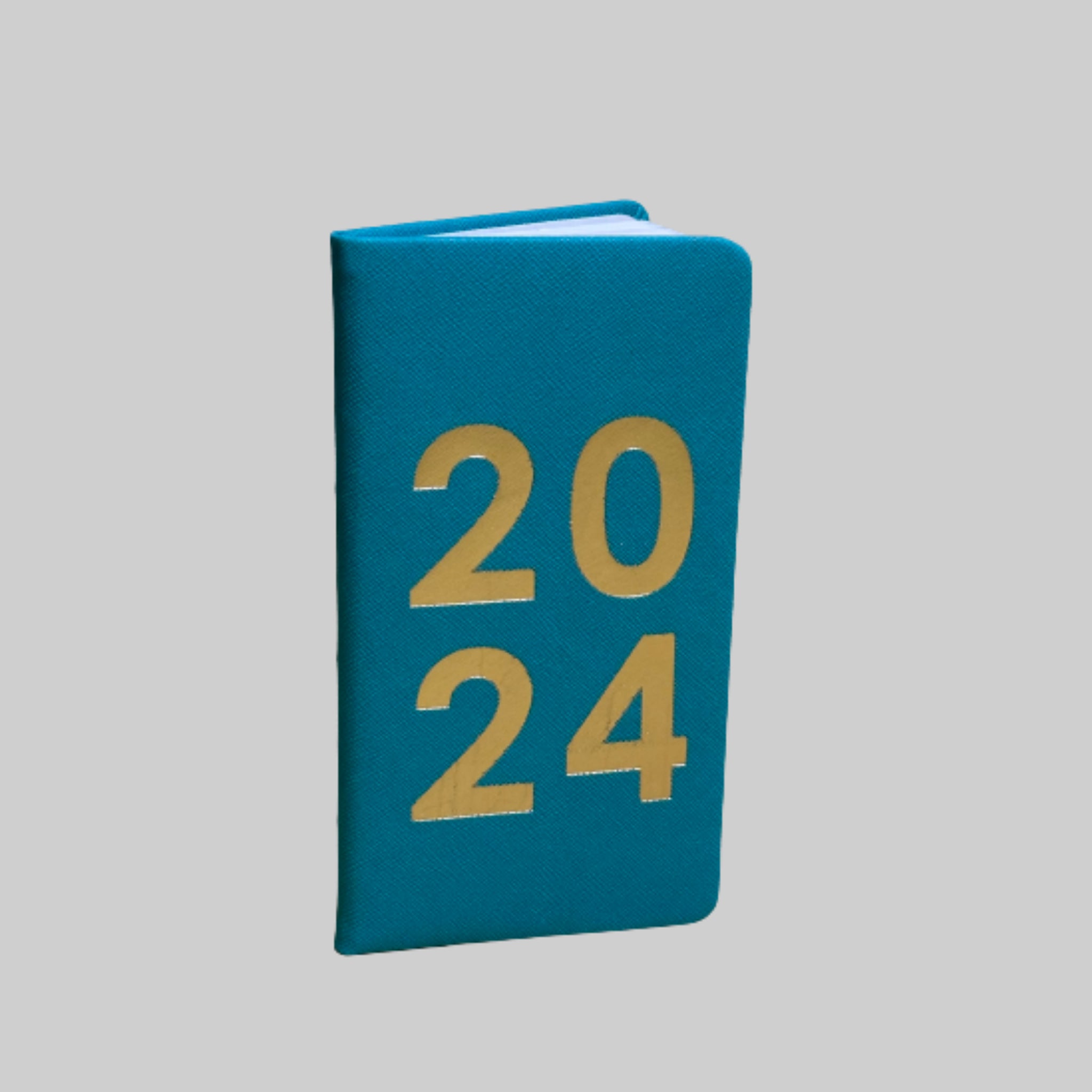 Beclen Harp 2024 Slim Week To View/WTV Personal Diary With Foil Fabric Cover