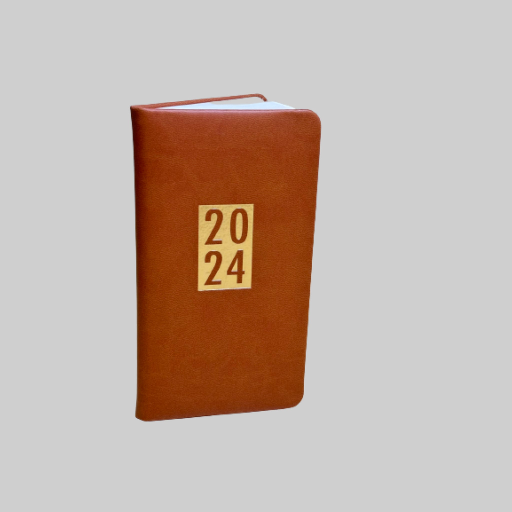 Beclen Harp 2024 Slim Week To View/WTV Personal Diary With Foil Fabric Cover