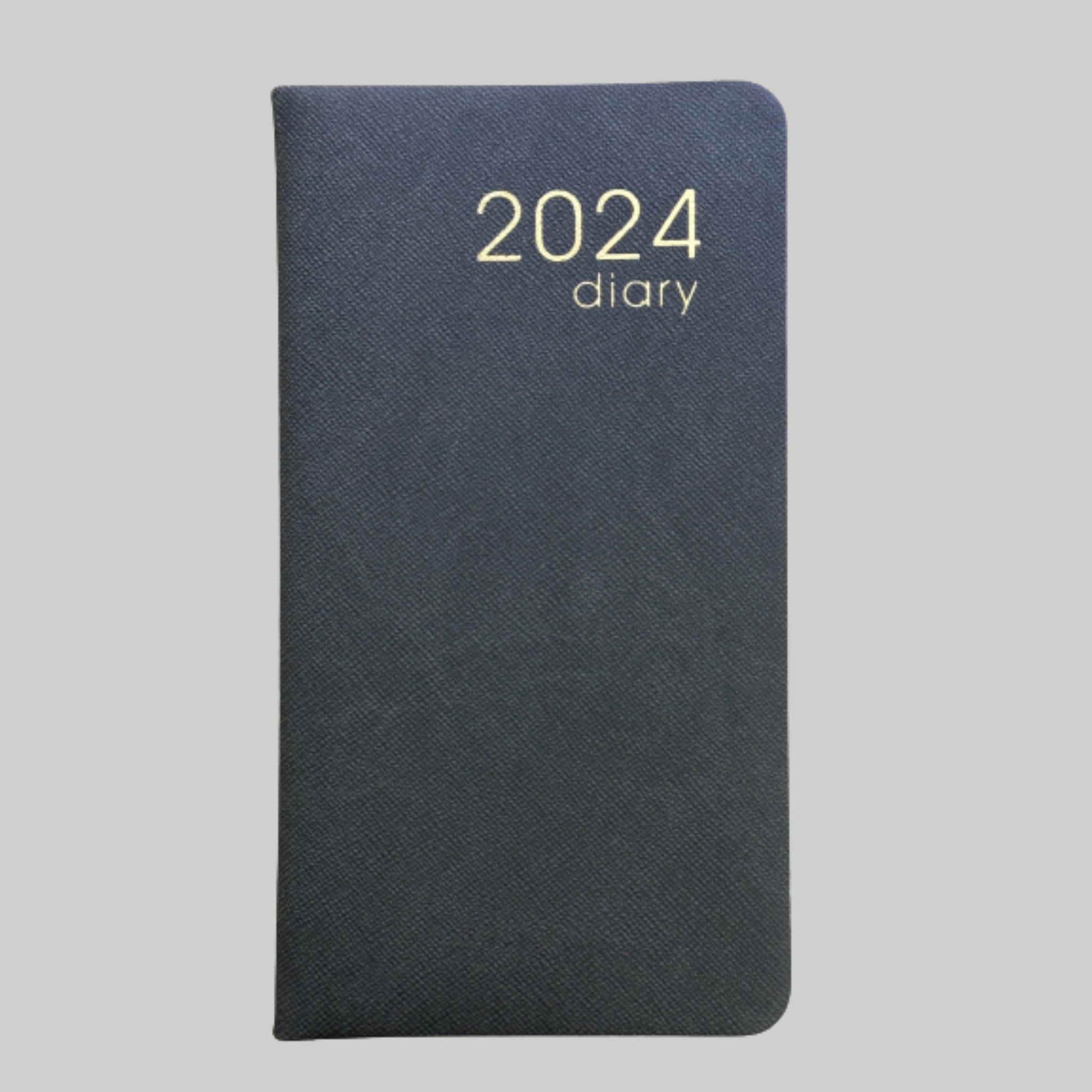 Beclen Harp 2024 Slim Week To View/WTV Personal Diary With Foil Fabric Cover
