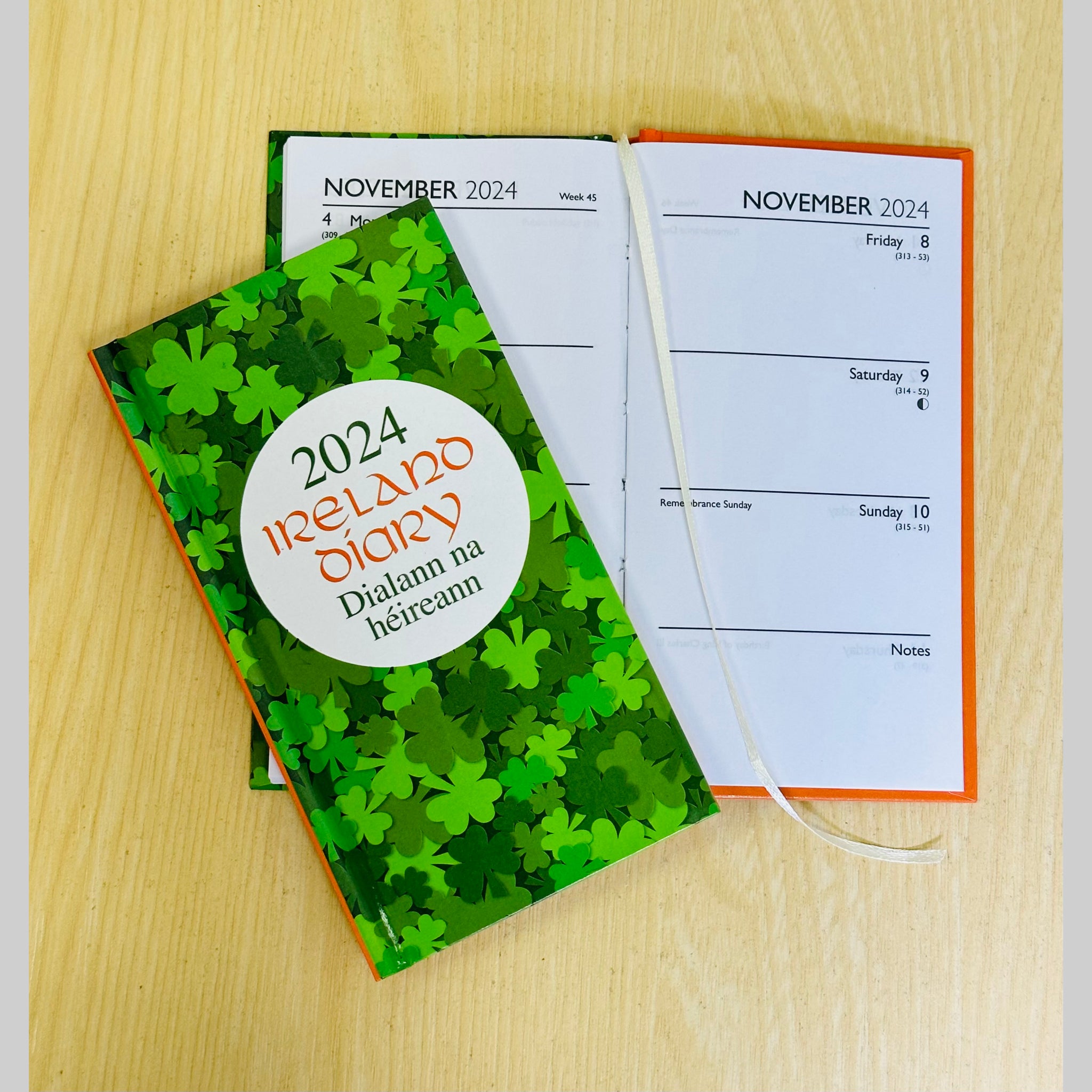 Beclen Harp 2026 Slim Week To View/WTV Executive Personalized Ireland Diary Gift Office school desk diary planner
