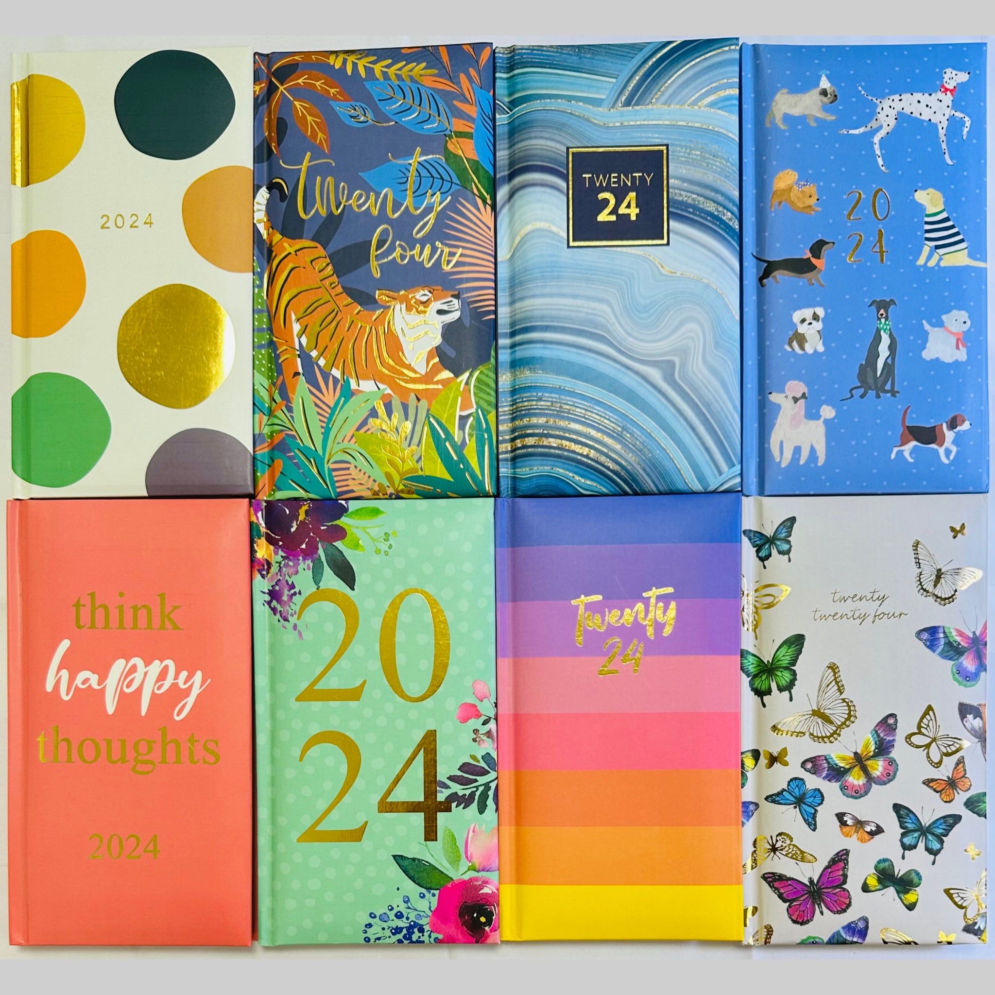 Beclen Harp 2024 A5 Week To View/WTV Personal Executive Colorful Cute Print Foil Effec Diary