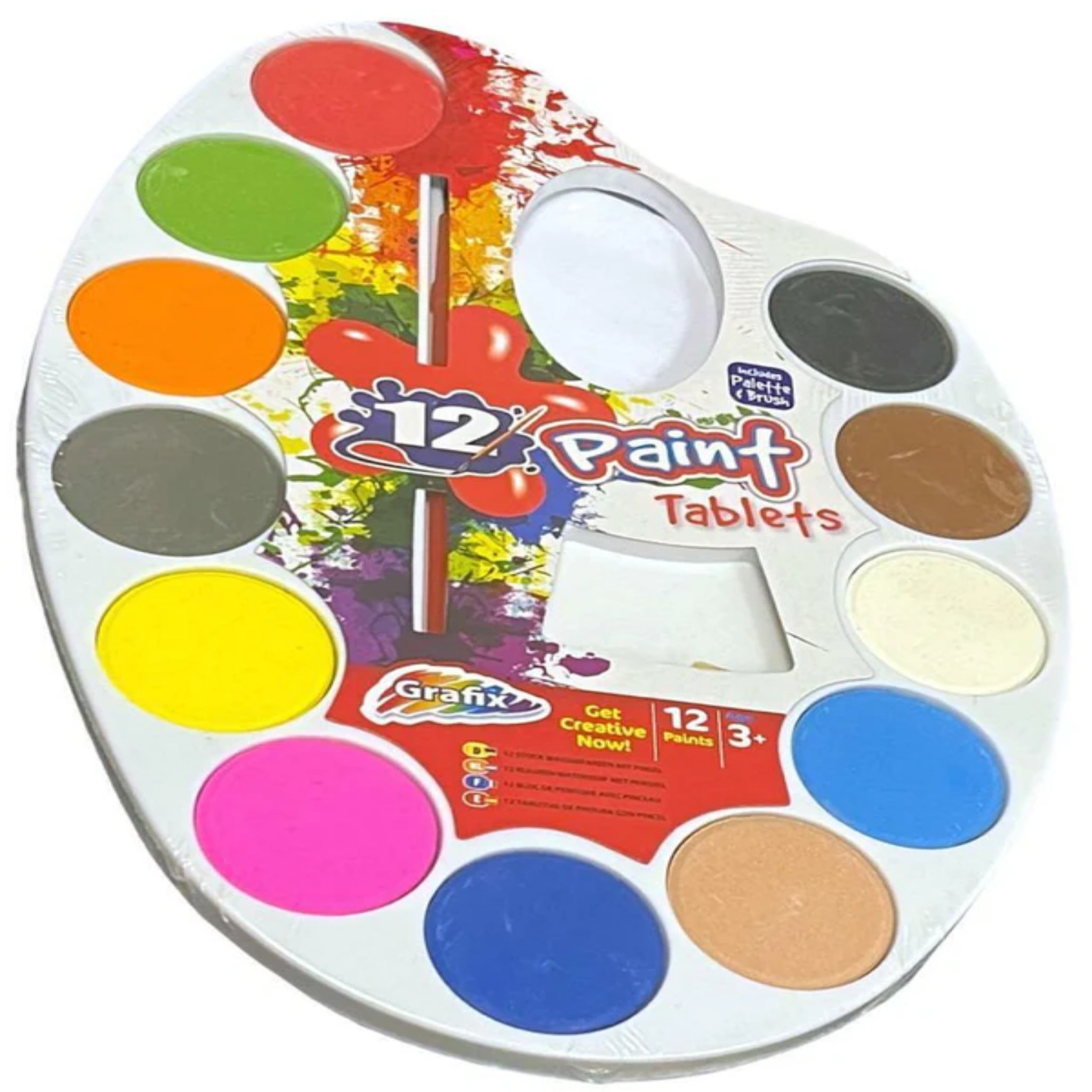 Beclen Harp 12 Watercolour Paint Set With Brush Case Painting Water Colour Art Artist Kit