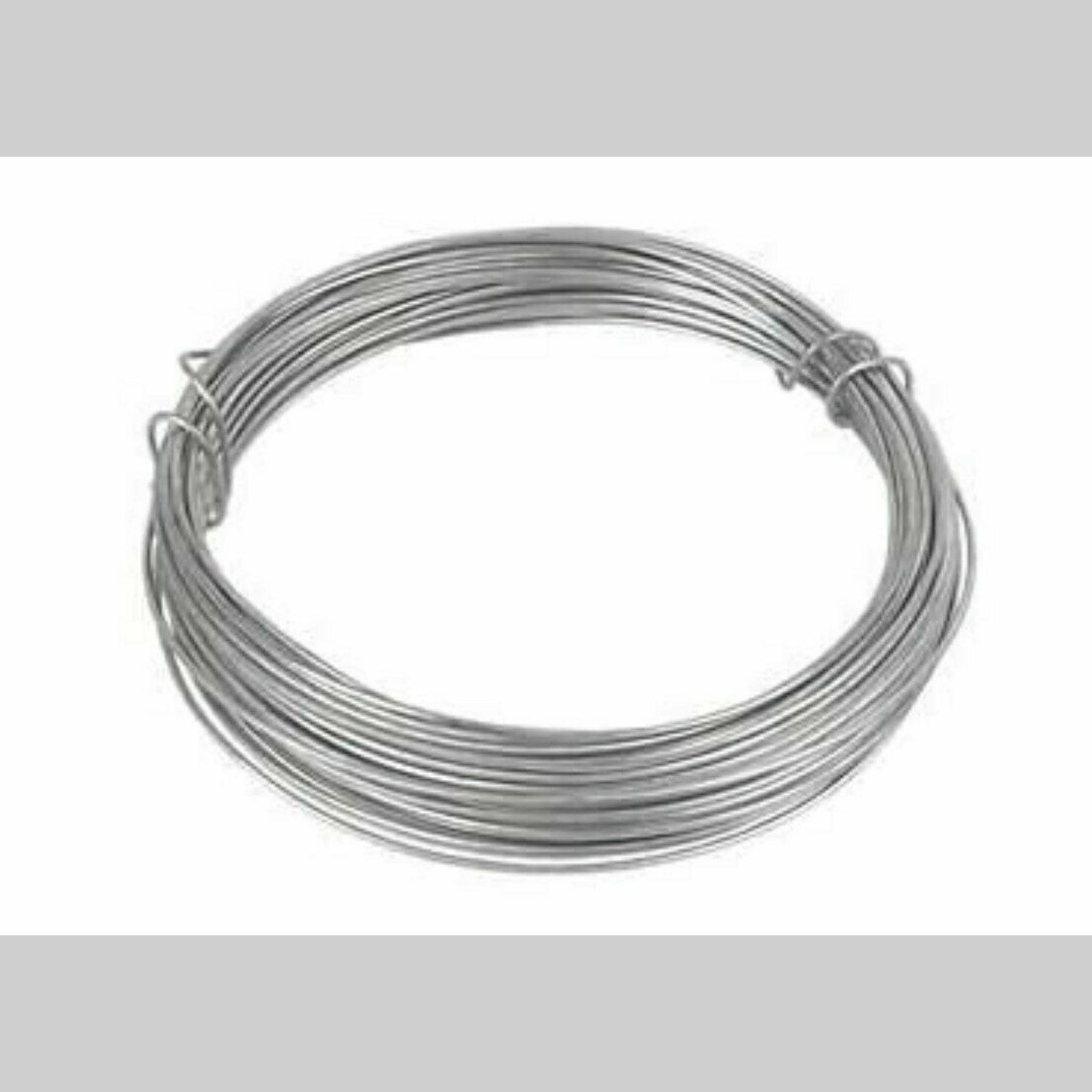 Beclen Harp Strong Galvanised Garden Wire Heavy Duty Rust Proof Multi Purpose Wire For Hanger, Gardening, Fencing 1.2mm X 20m