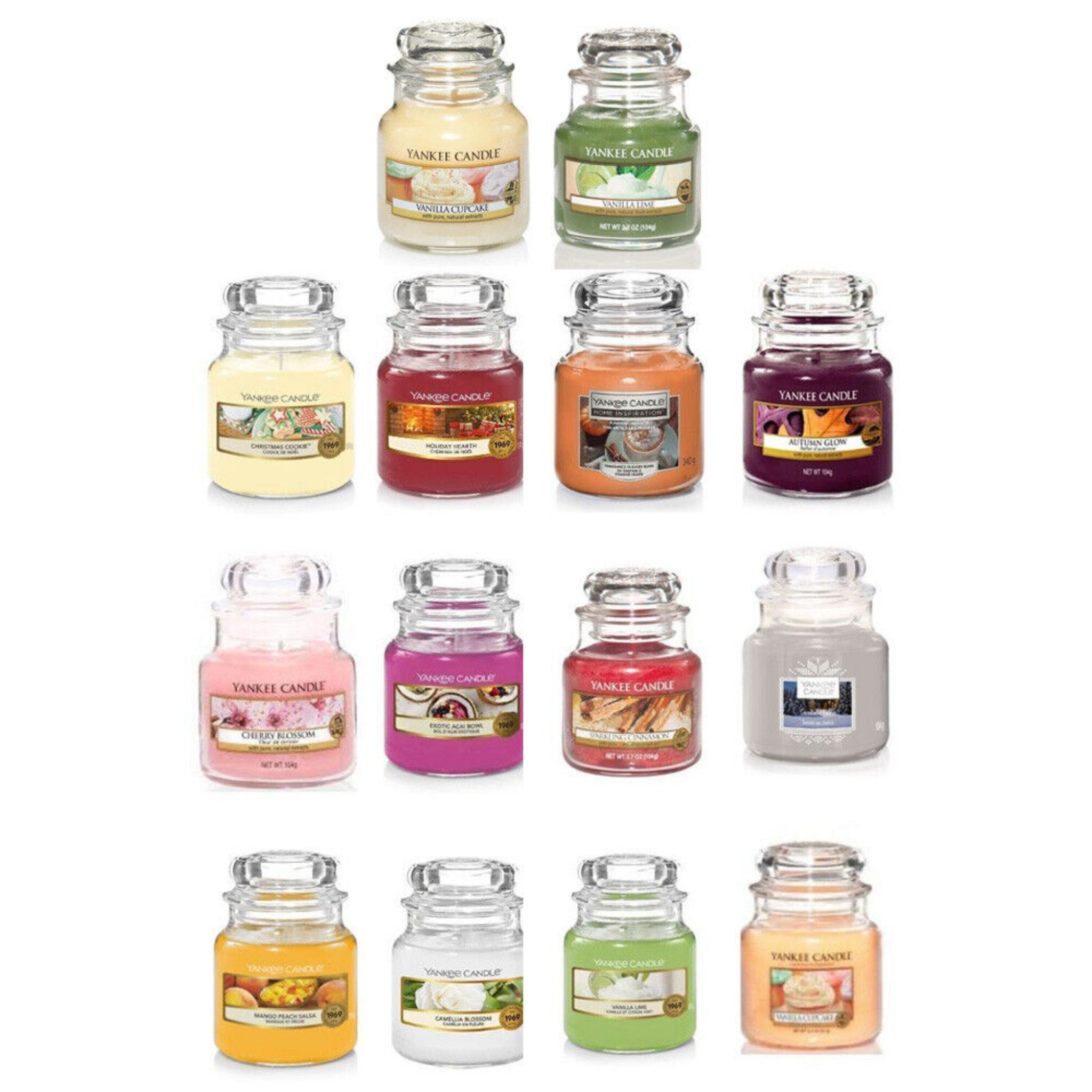 Beclen Harp Large Scented Yankee Wax Melt Small Candle In Glass Jar 104g Assorted Fragrances Home Inspiration