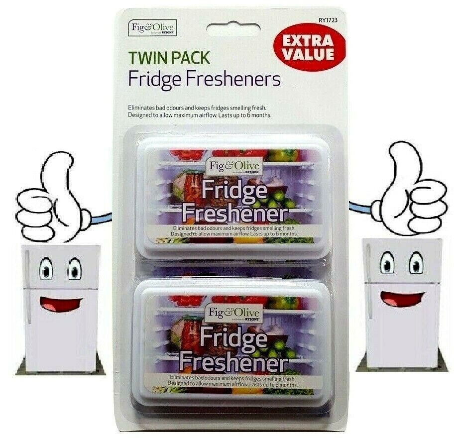 Beclen Harp Twin Pack Food Safe Fridge Freshner Deodoriser Smell/Odour Eliminater/Cleaner-Kitchen Essential