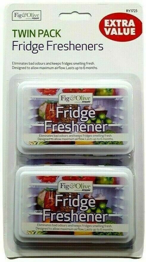 Beclen Harp Twin Pack Food Safe Fridge Freshner Deodoriser Smell/Odour Eliminater/Cleaner-Kitchen Essential