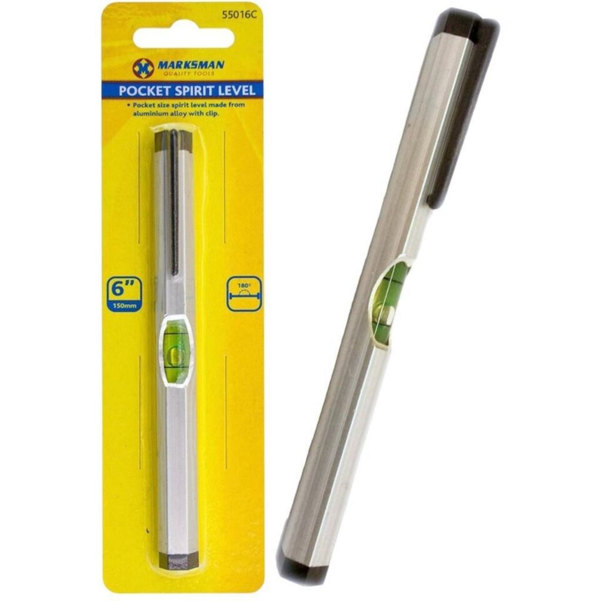 Beclen Harp 6" Aluminum Pocket Spirit Level Pen Style Garage Shed Gift Portable DIY Tool UK