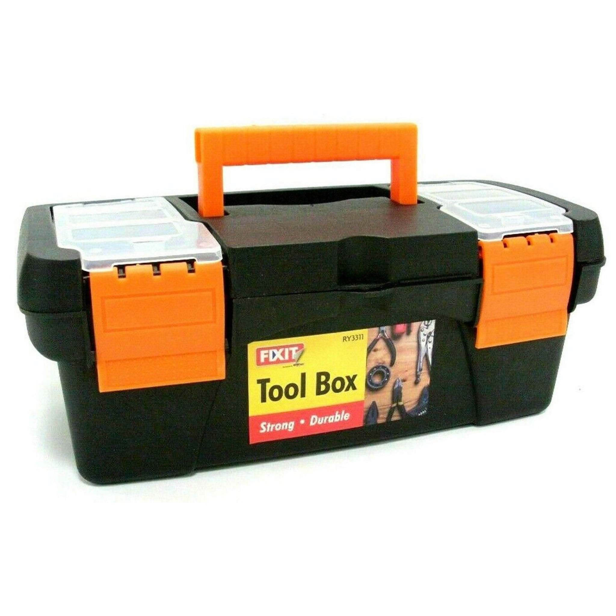 Beclen Harp Portable Mini Toolbox Hand Held Carry Storage Lockable Small Tool Box 10"x 5"x5”