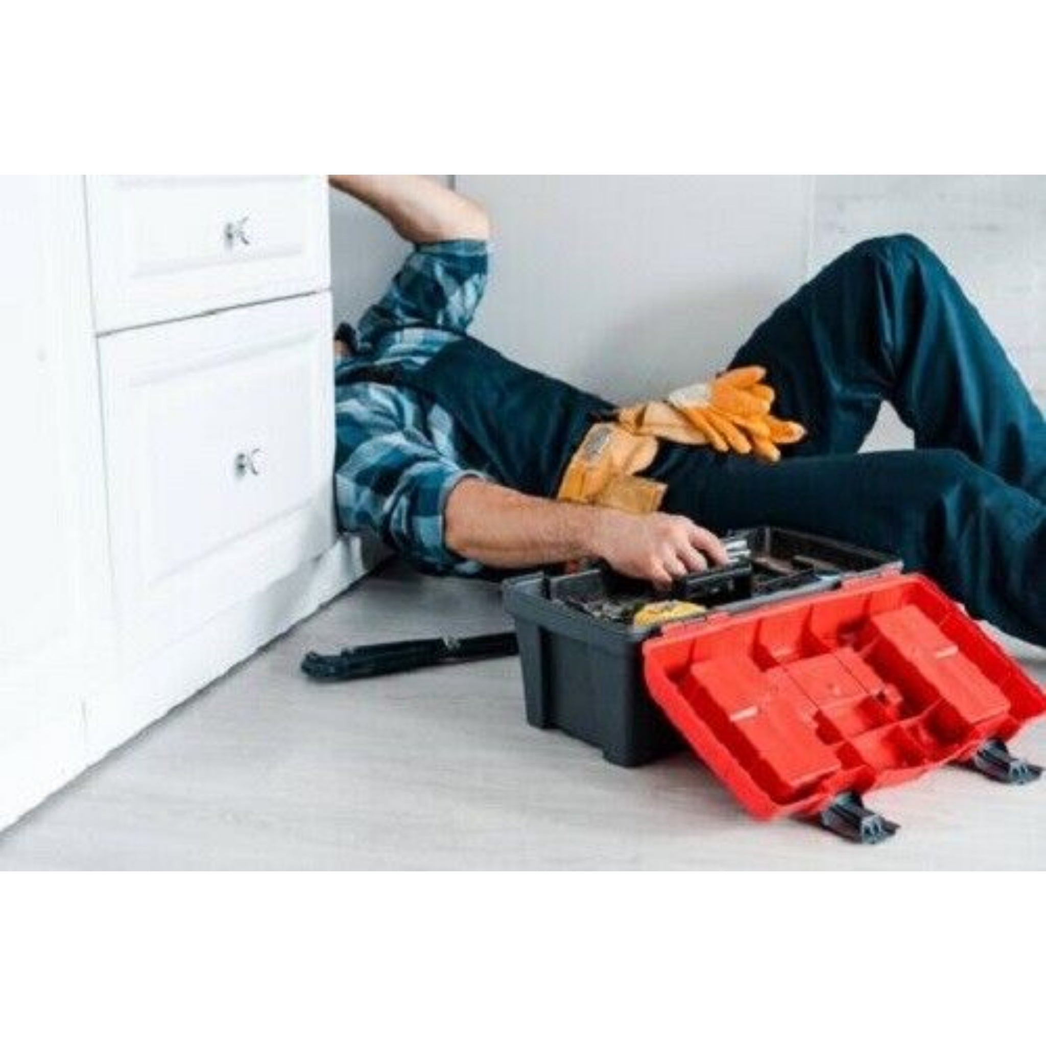 Beclen Harp Portable Mini Toolbox Hand Held Carry Storage Lockable Small Tool Box 10"x 5"x5”
