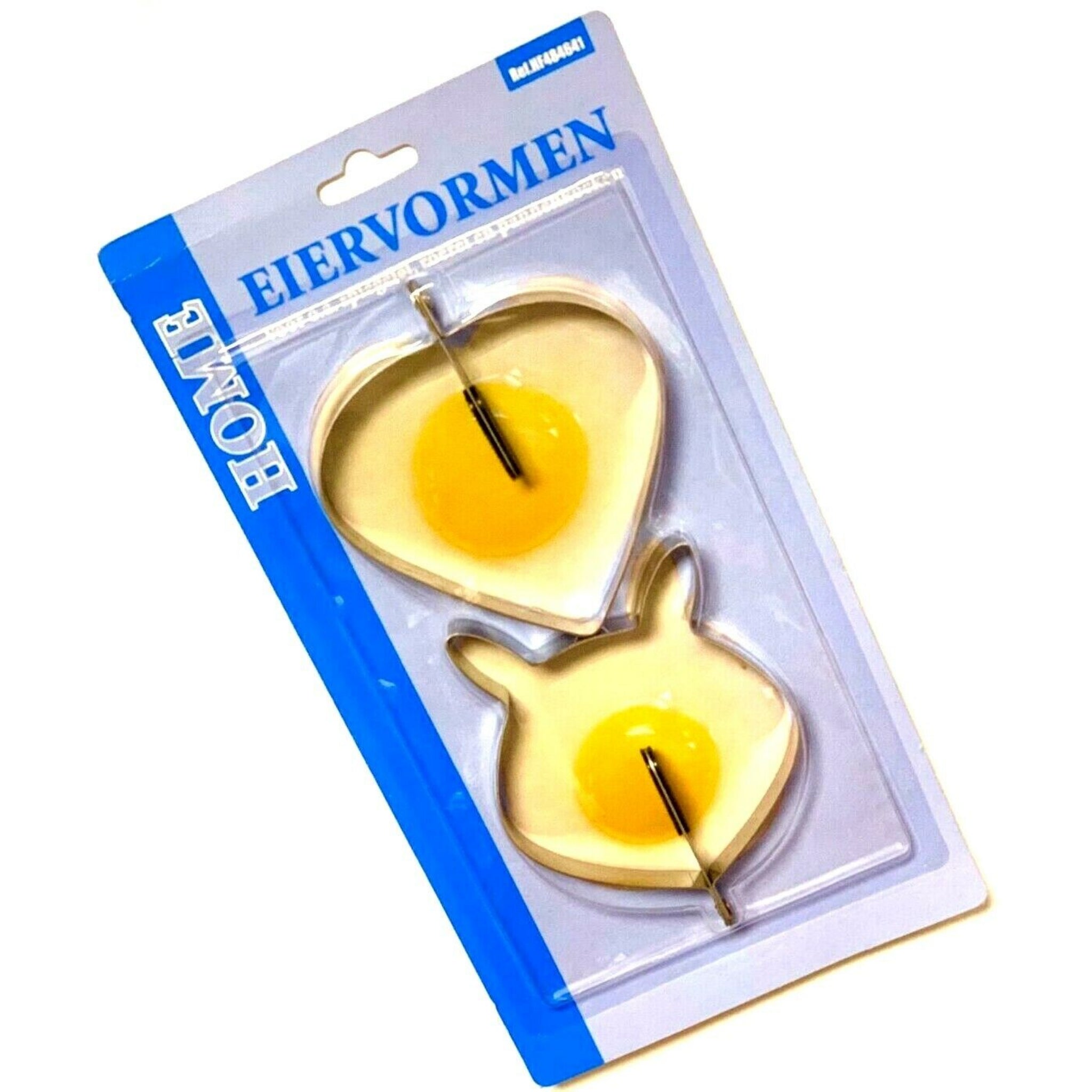 Beclen Harp Metal Egg Frying Rings Perfect Kitten / Heart Shape Poach Mould Handle Non Stick