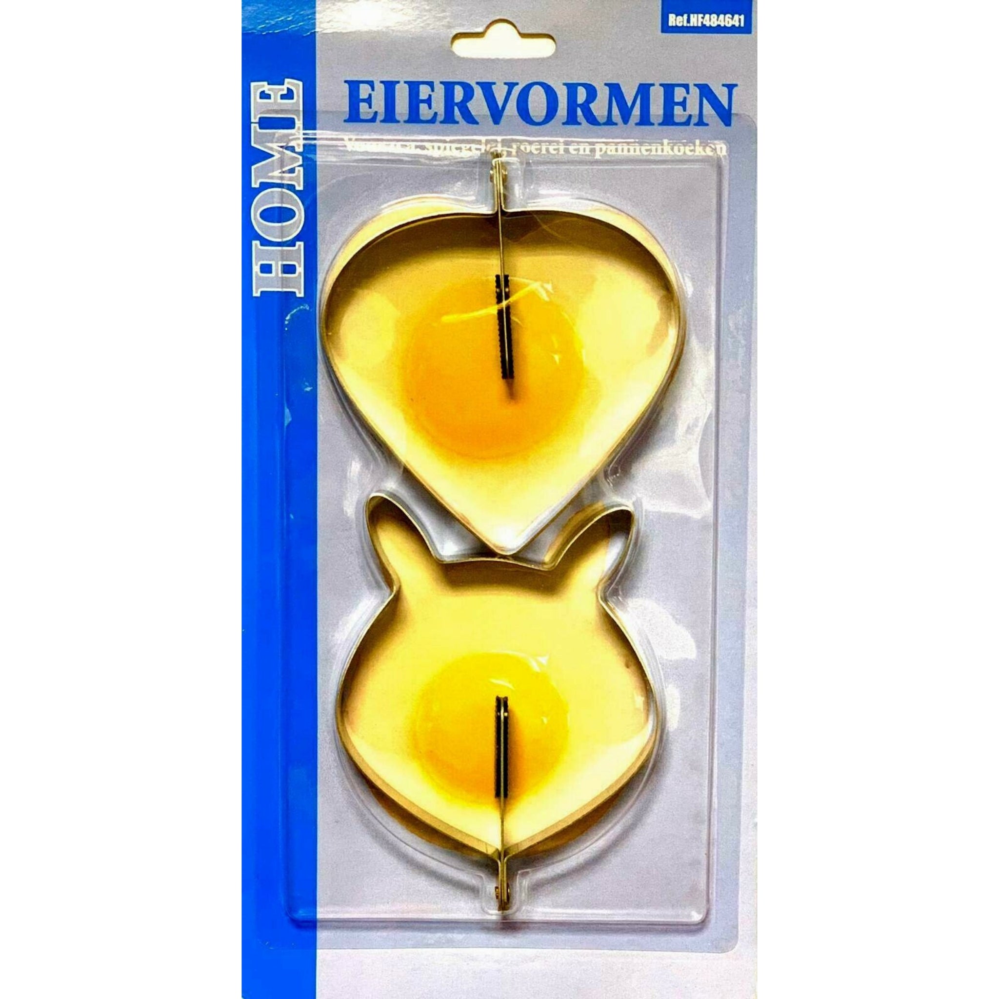 Beclen Harp Metal Egg Frying Rings Perfect Kitten / Heart Shape Poach Mould Handle Non Stick