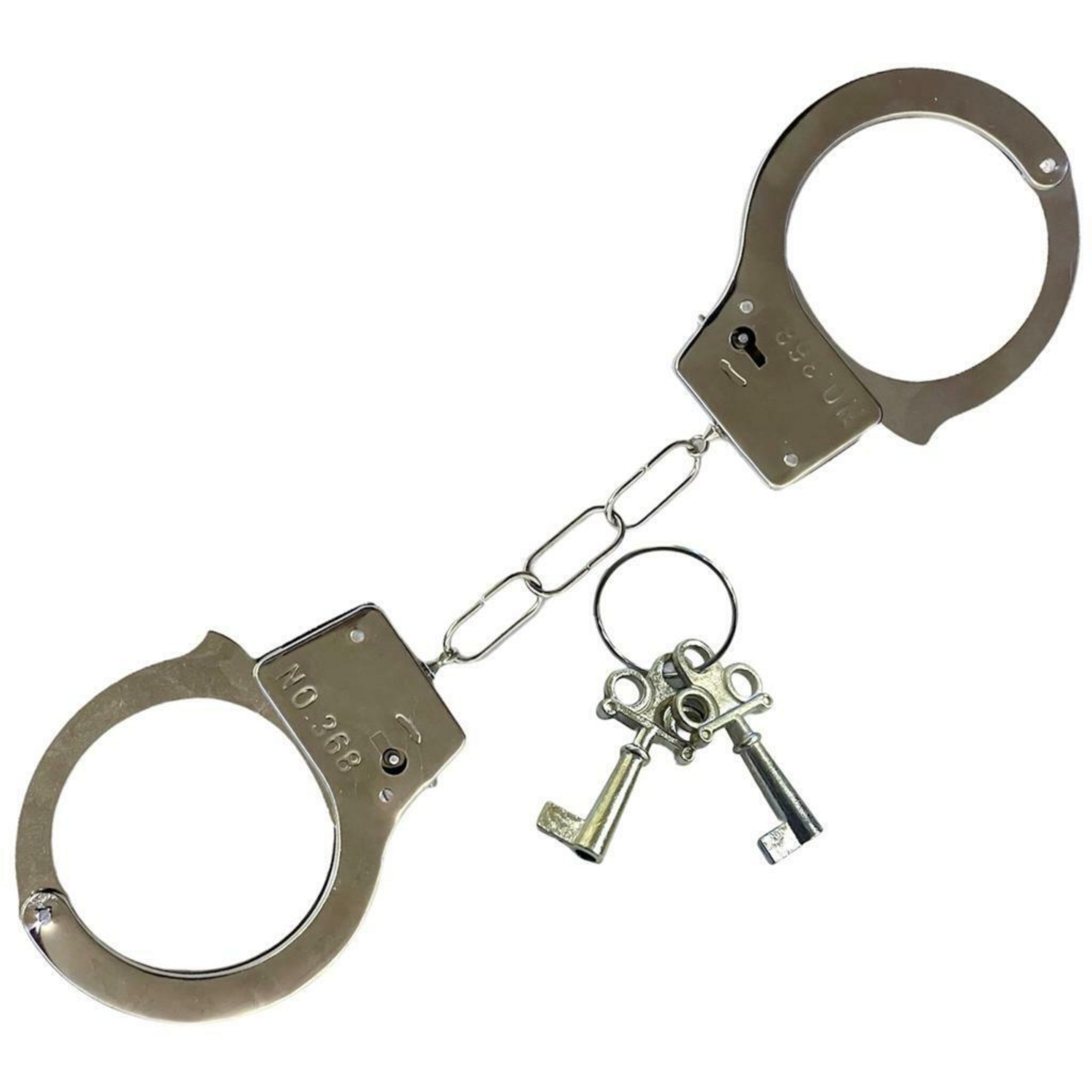 Beclen Harp Kids Toy Metal Handcuffs Hand Cuffs Police Fancy Dress Children Pretend Play New