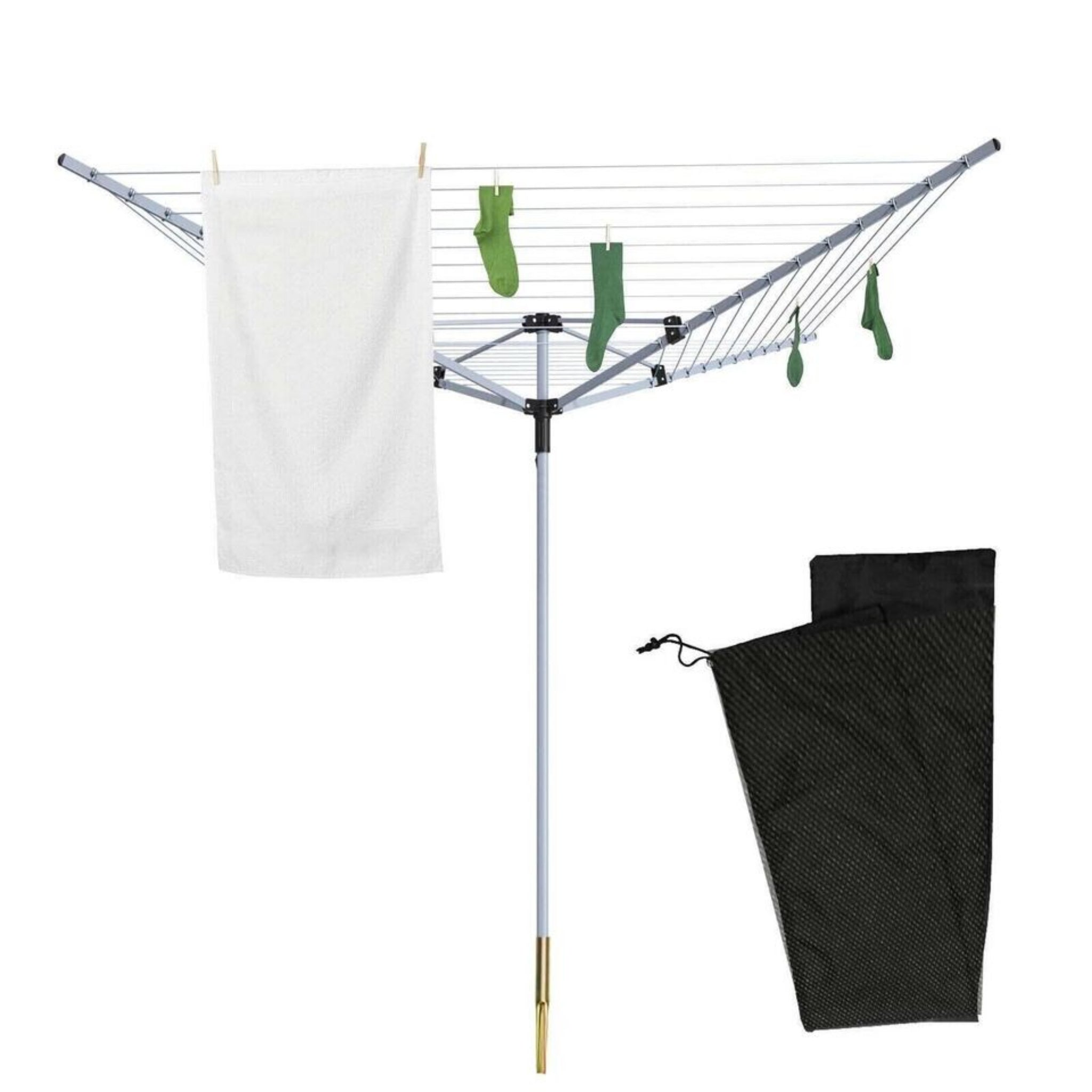 Beclen Harp Waterproof Heavy Duty Rotary Washing Line Cover Clothes Airer Garden Parasol
