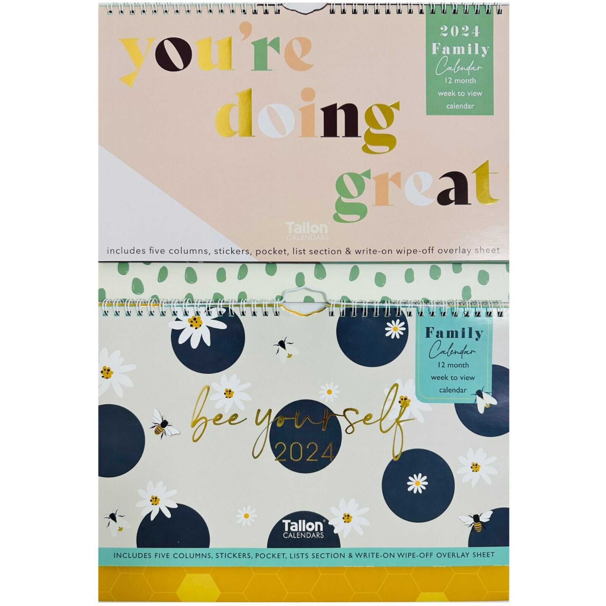 Beclen Harp 2024 Family Home Planner 5 Column Weekly Calendar Organizer With Shopping List