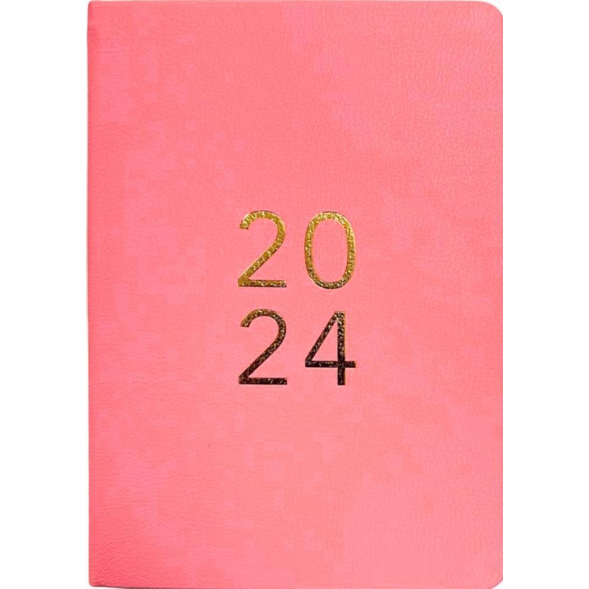 Beclen Harp 2024 A5 Day A Page Diary Luxury Random Leatherette Index Diary Student Teacher Diary