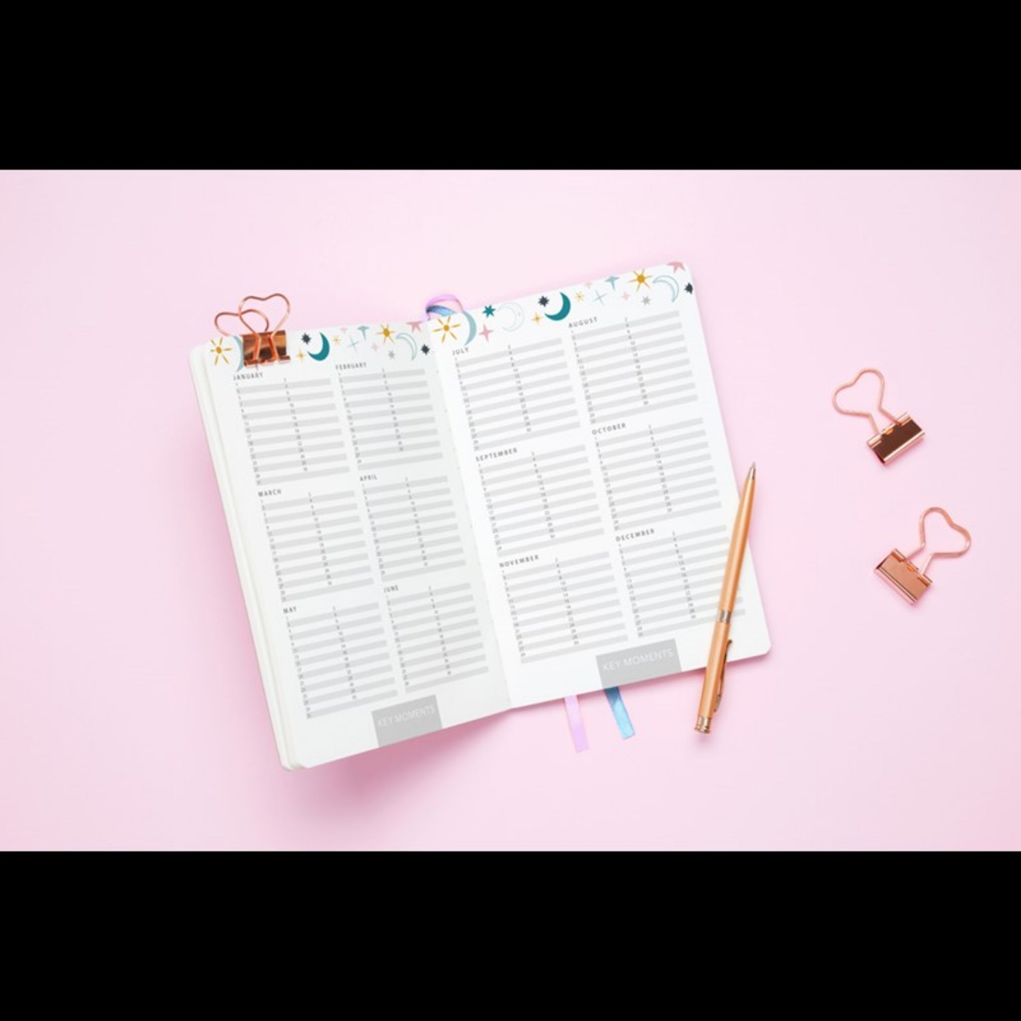 Beclen Harp 2024 A5 Page A Day Luxury Leather Journal Floral non scratch paper Organiser Diary Coloured Pages Planner