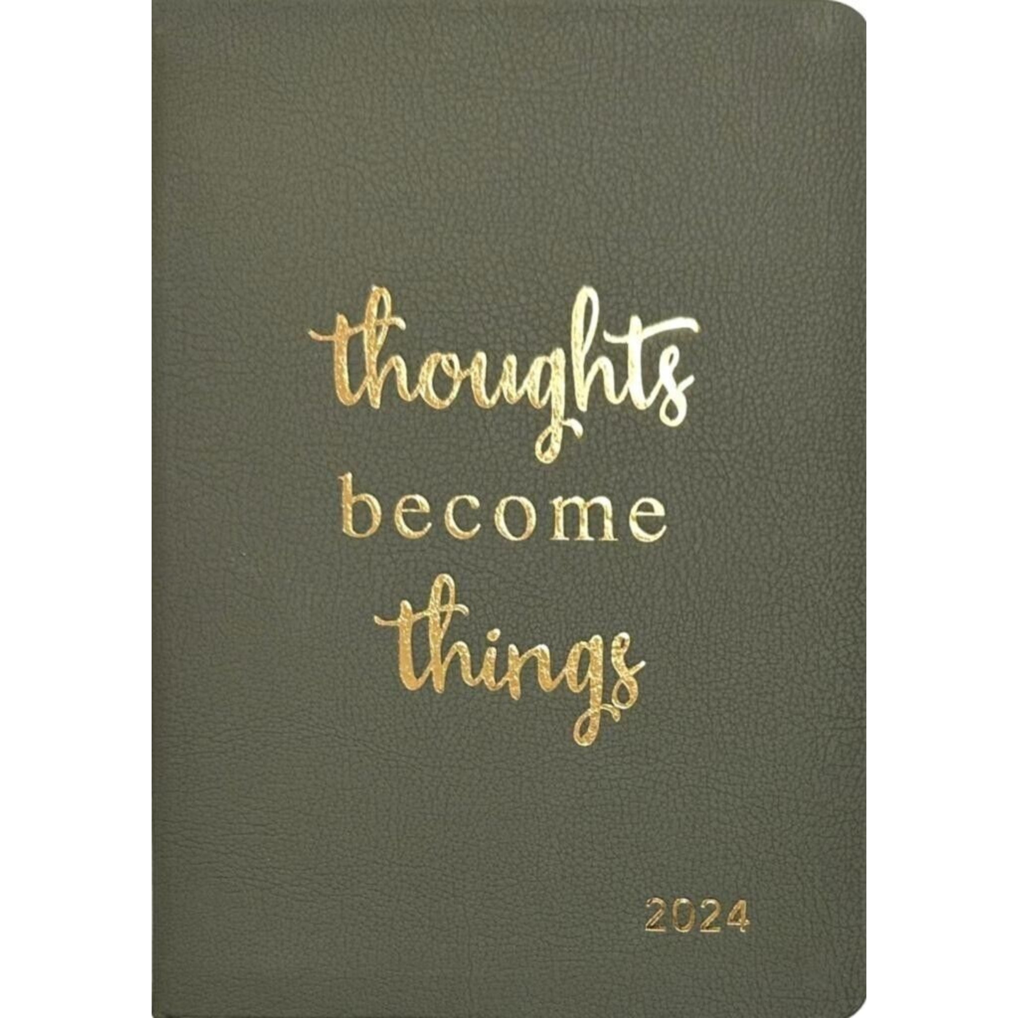 Beclen Harp 2024 A5 Page A Day Luxury Leather Journal Organiser Diary Coloured Pages Planner