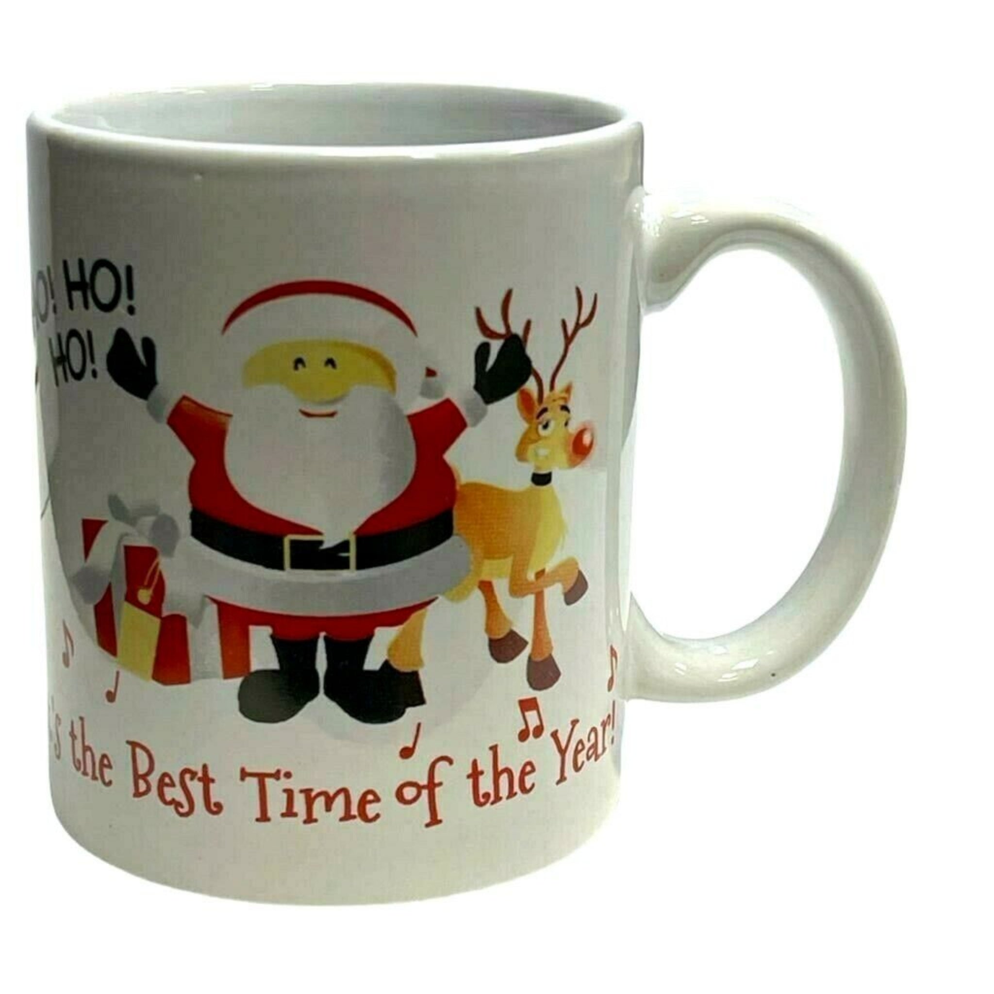 Beclen Harp Christmas Mugs Set of 6 Festive Party Xmas Mugs Home Kitchen Tea Coffee Cups New