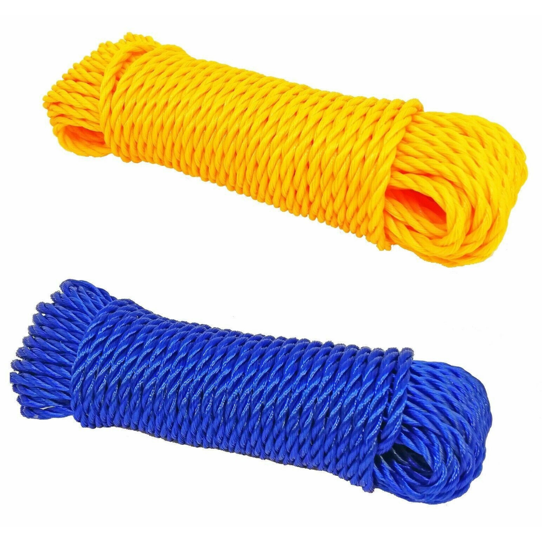 Beclen Harp 3Pcs 20MT Strong Nylon Rope Washing Clothes Line Bright Colored Garden Camping