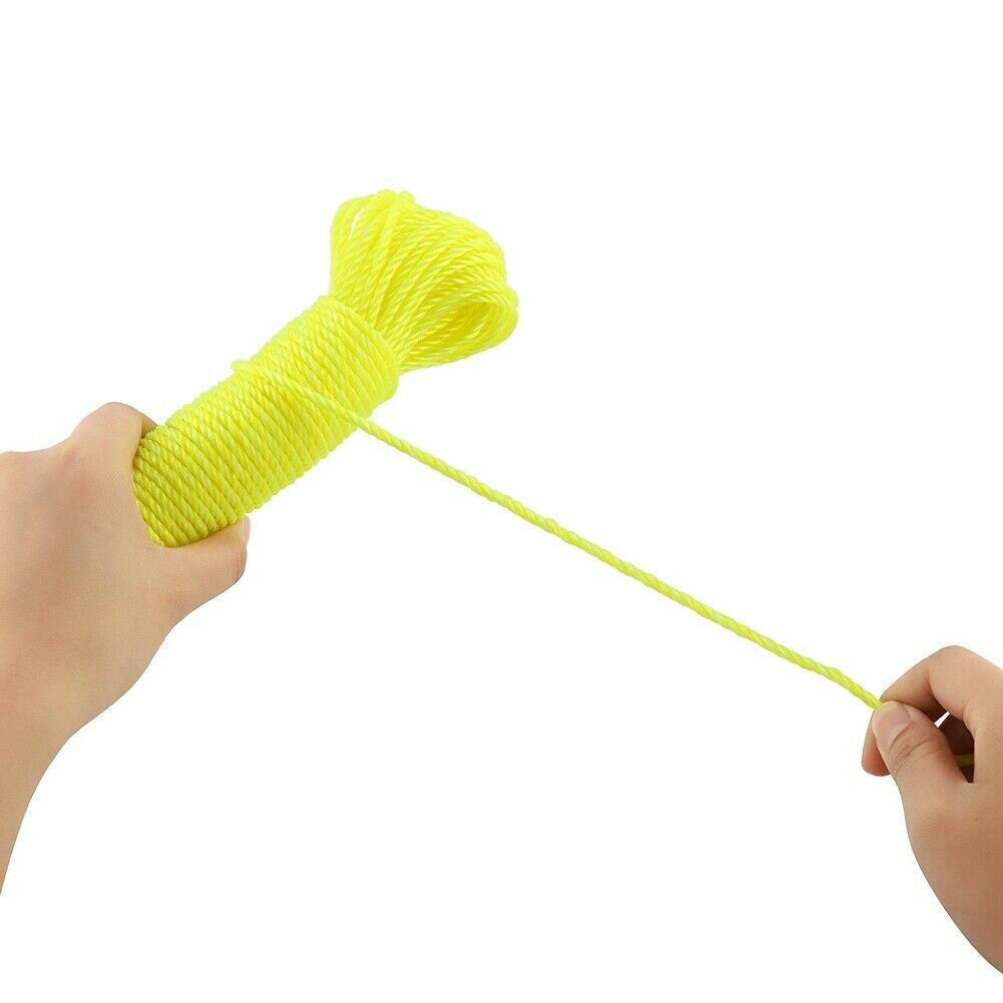 Beclen Harp 3Pcs 20MT Strong Nylon Rope Washing Clothes Line Bright Colored Garden Camping