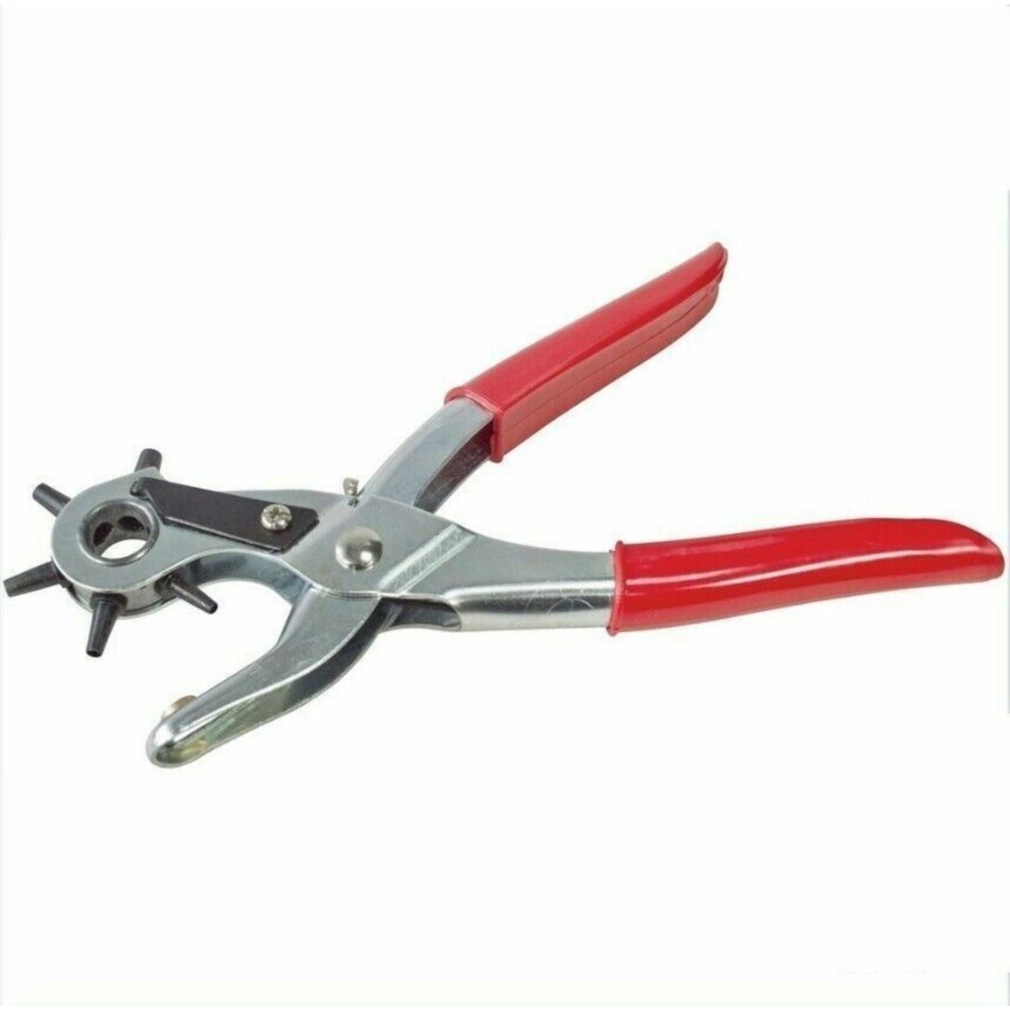Beclen Harp REVOLVING LEATHER PUNCH RIVET PLIER 6 SIZES DIY BELT EYELET PUNCHER 6 HOLE CUT