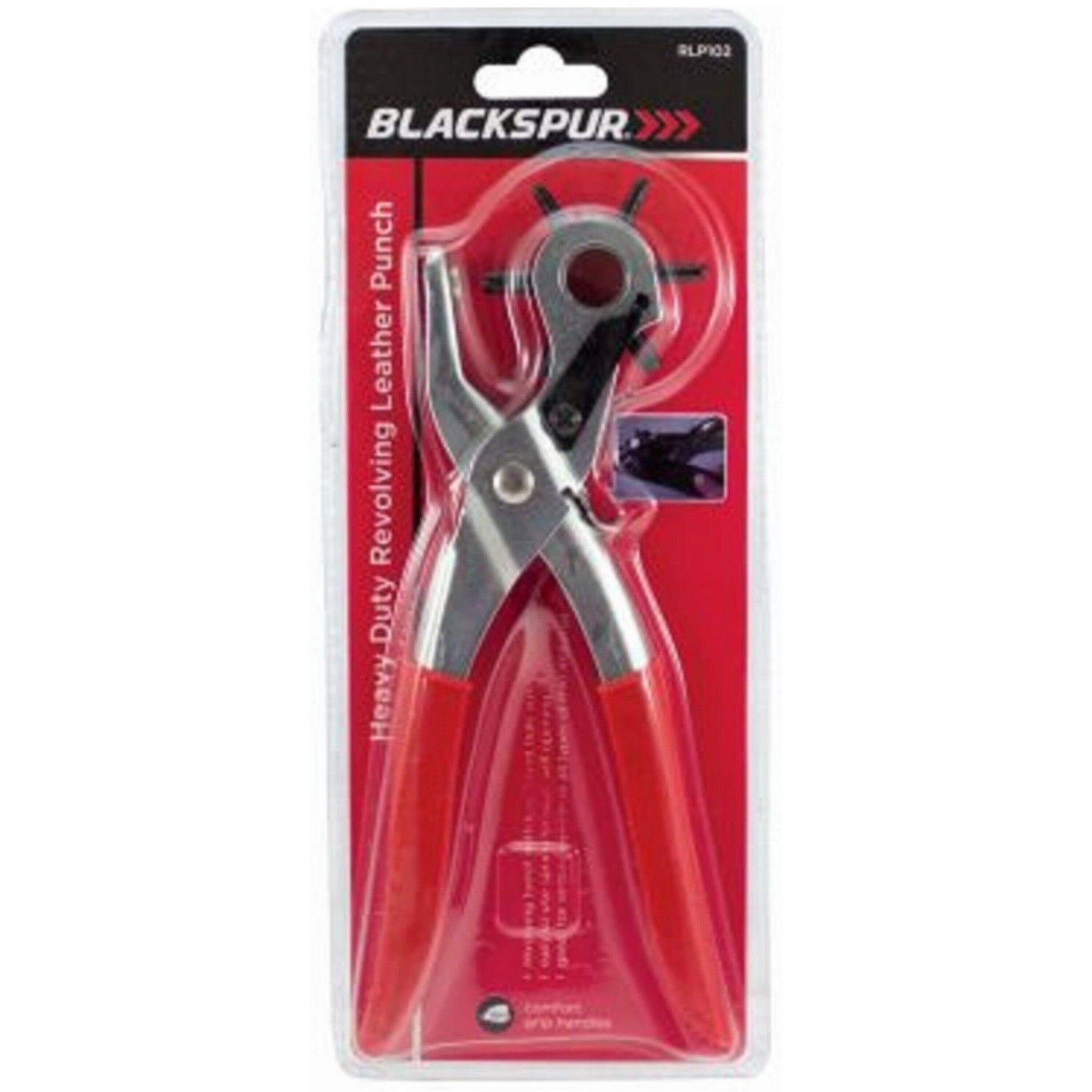 Beclen Harp REVOLVING LEATHER PUNCH RIVET PLIER 6 SIZES DIY BELT EYELET PUNCHER 6 HOLE CUT