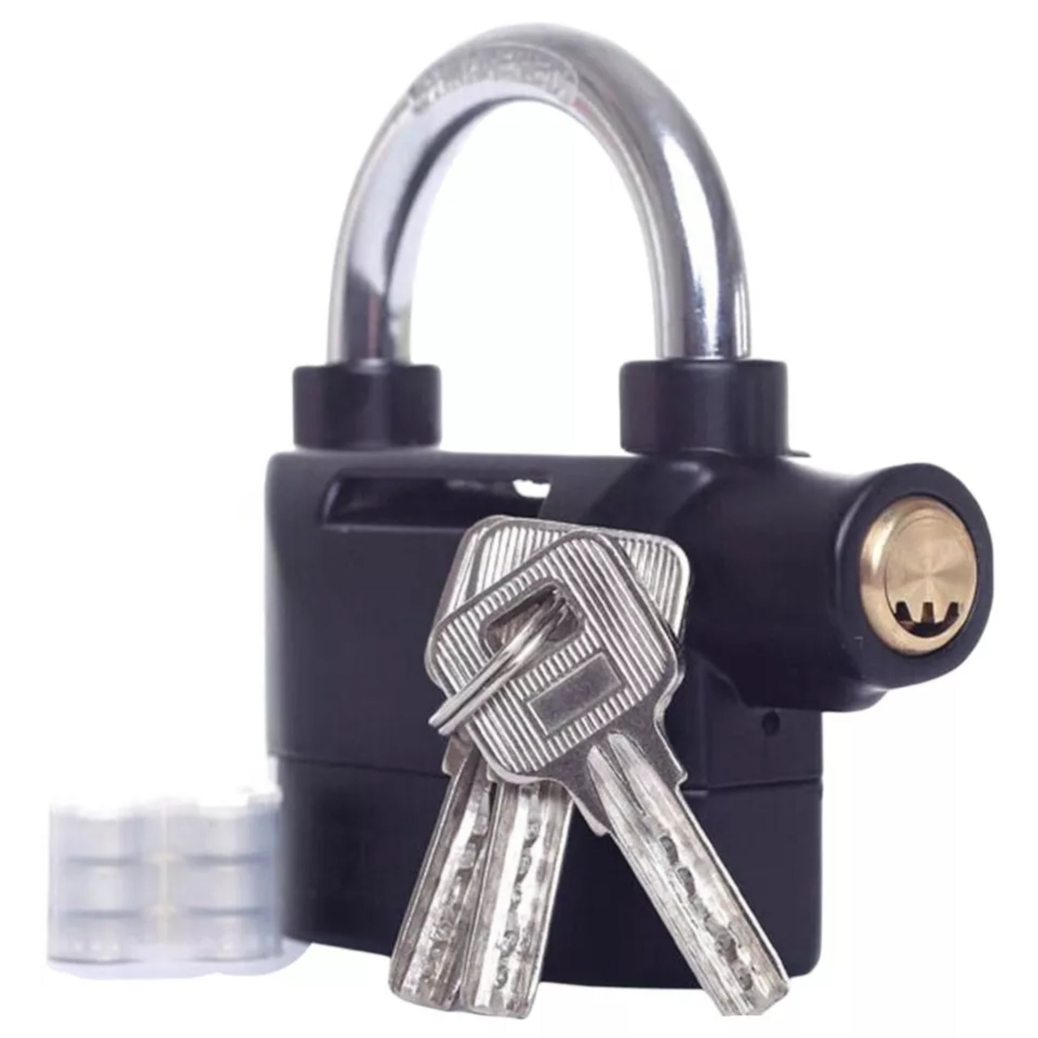 Beclen Harp 2x HEAVY DUTY ALARM LOCK Siren Motorbike Keyed Lock Bicycle Padlock Security Pad