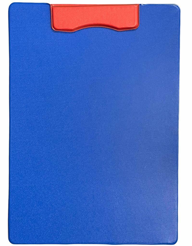 Beclen Harp Magnetic Daiso PVC Covered A4 Clipboard - Bright Colour Blue / Red Office School