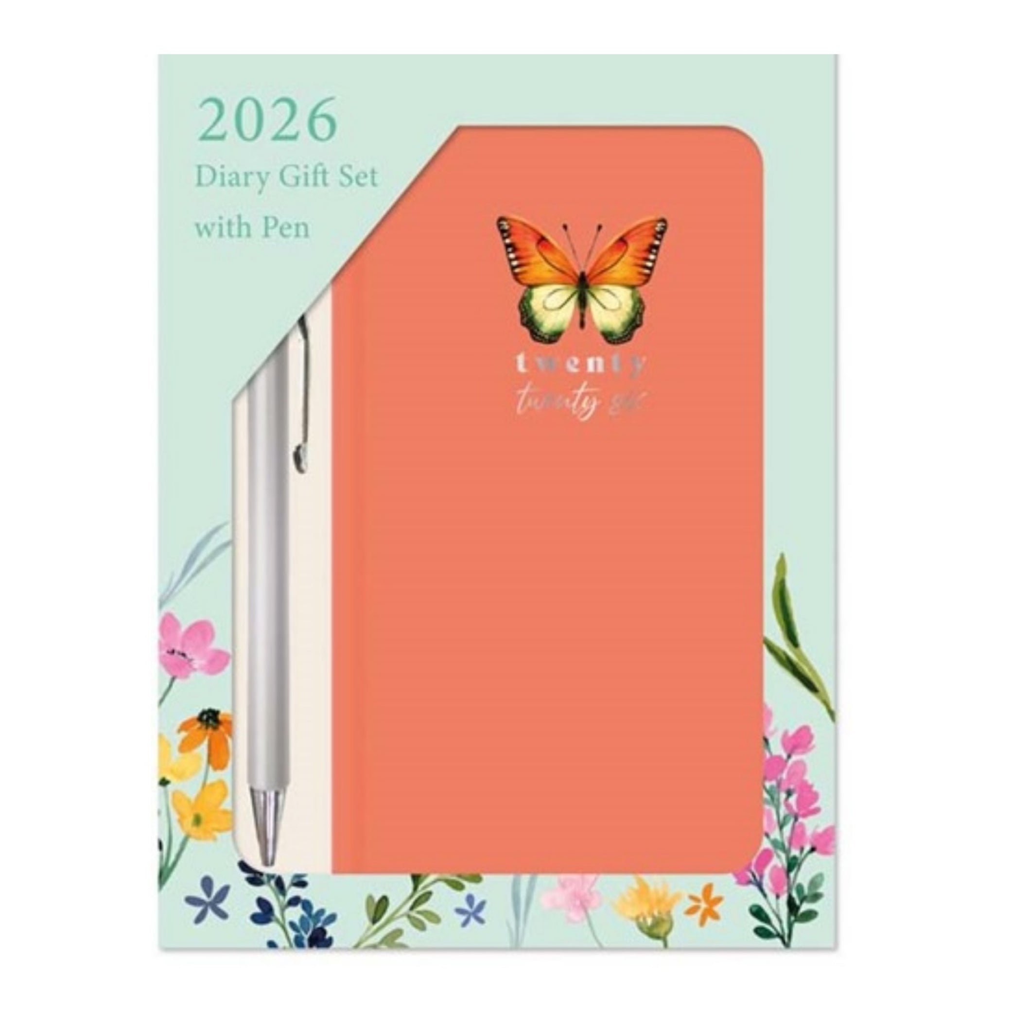 Beclen Harp 2026 SLIM Week to view gift set diary with free pen Office Home School Desktop Diary Desktop School Note Date Full Year - Xmas gift