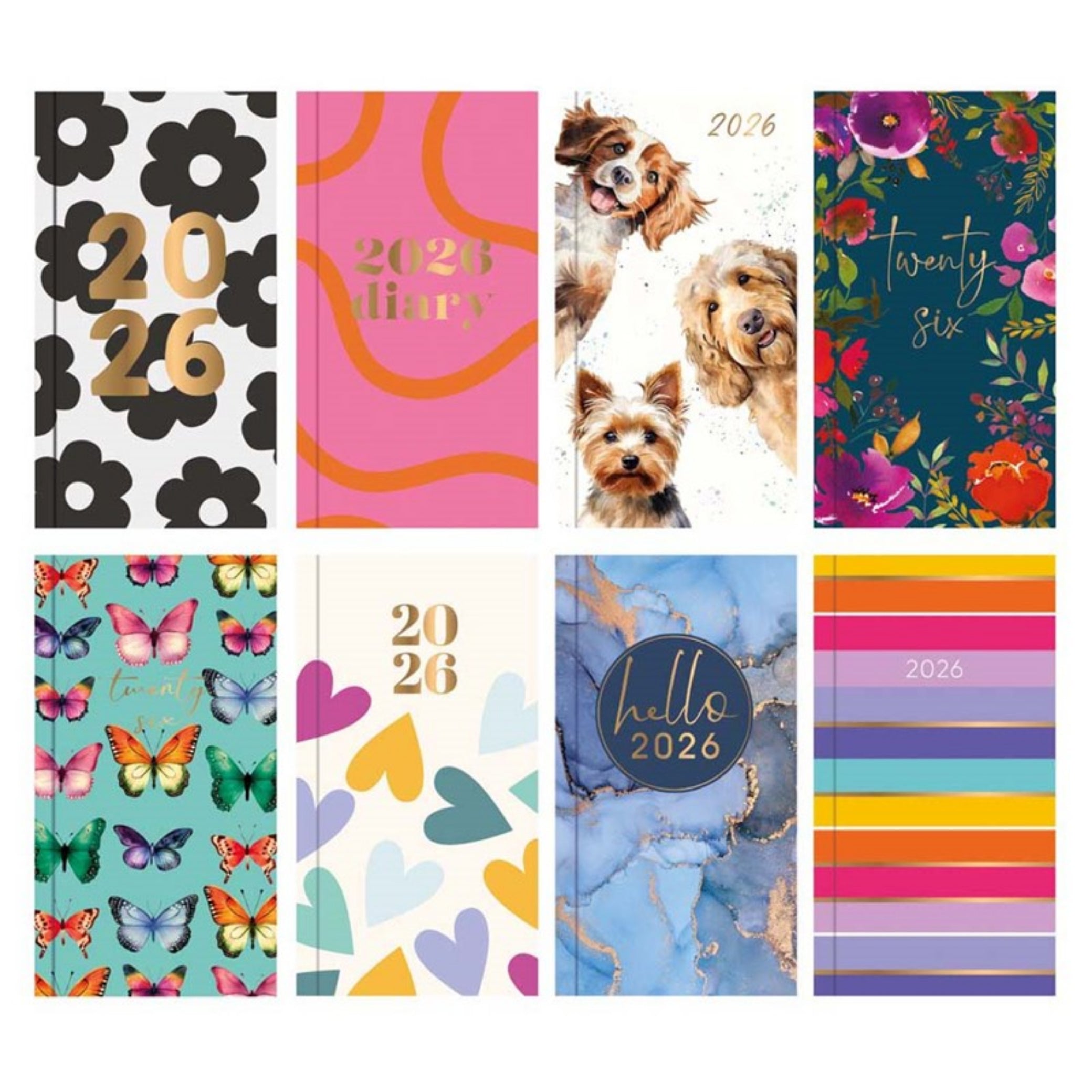 Beclen Harp 2026 SLIM WTV Realistic Themes Office School Home Desktop Diary Note Date Full Year Family time diary - Xmas gift