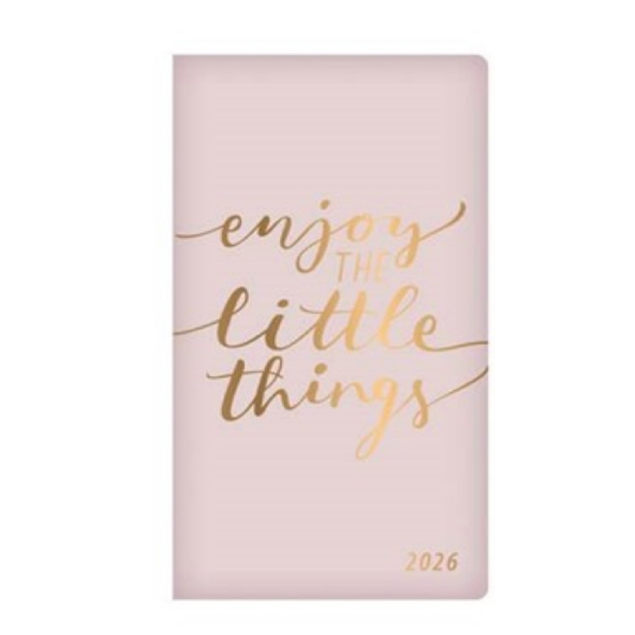 Beclen Harp 2026 SLIM Week to view Quote theme Soft Fabric Yearly Dairy Office Home School Desktop Diary Desktop School Note Date Full Year - Xmas gift