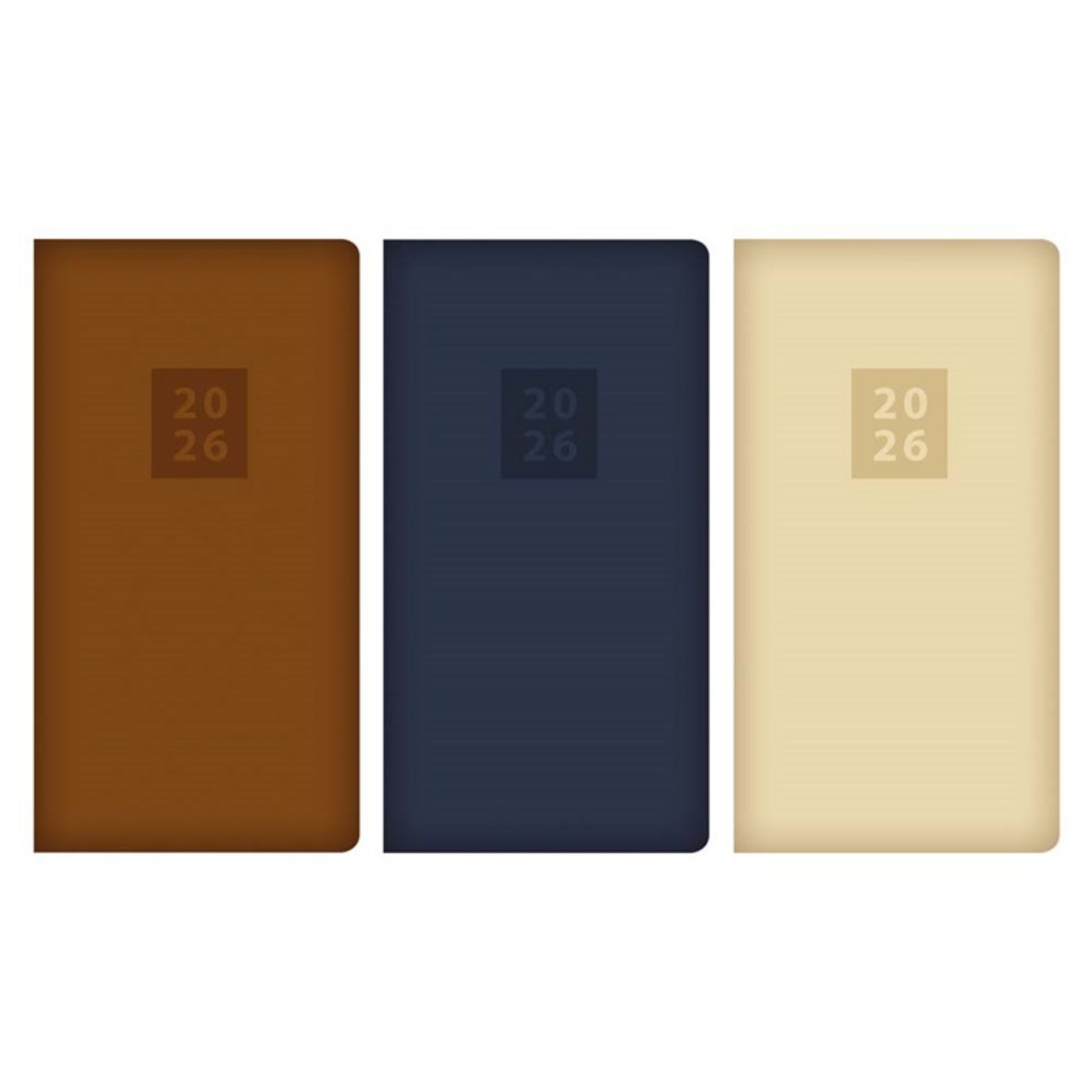 Beclen Harp 2026 Slim Week To View/WTV Executive Personal Fashion Fabric Cover School Desktop Diary