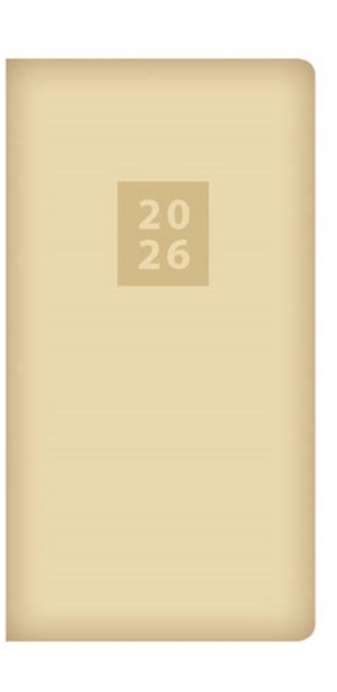 Beclen Harp 2026 Slim Week To View/WTV Executive Personal Fashion Fabric Cover School Desktop Diary