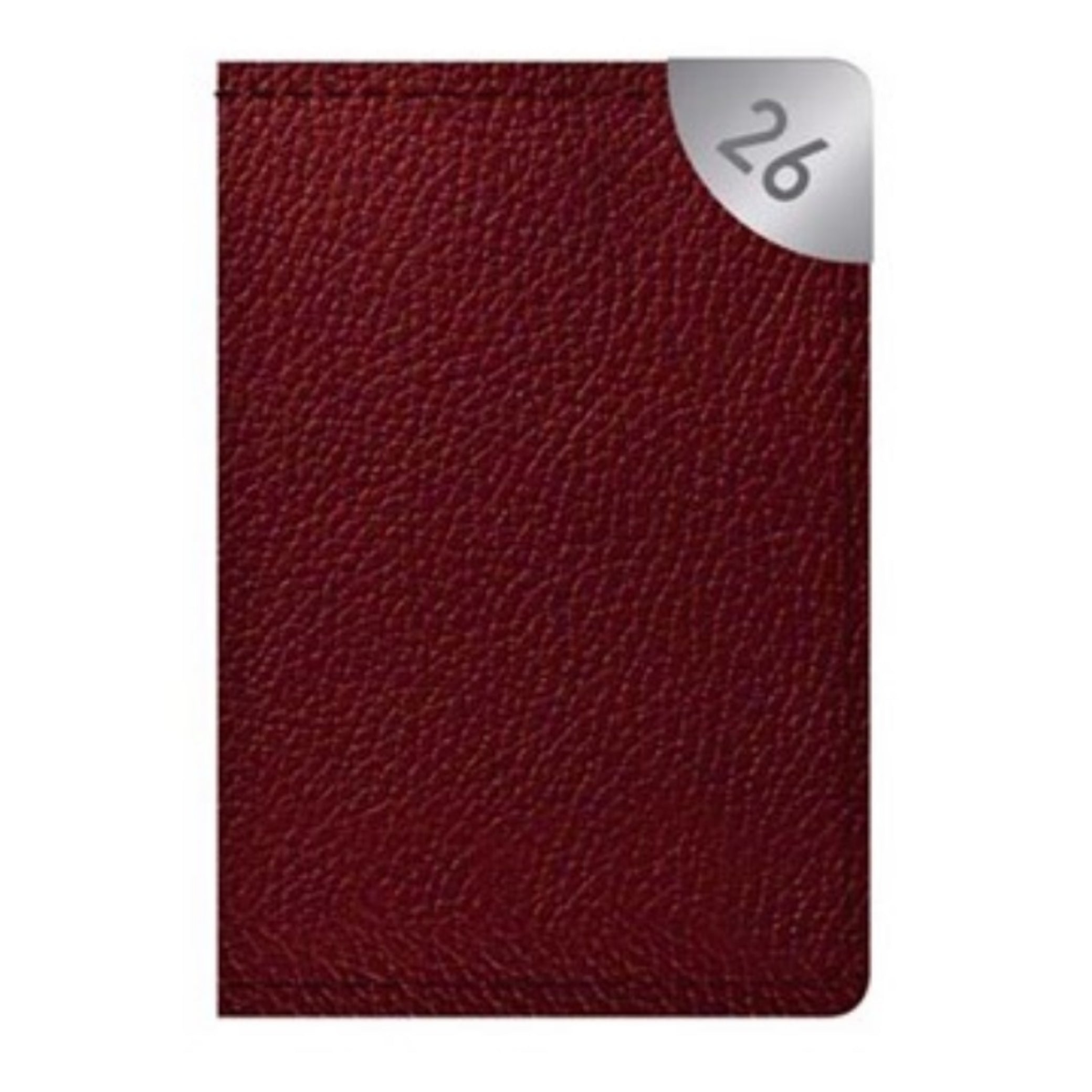 Beclen Harp 2026 SLIM WTV Soft leather feel with metal corner School Home Office Desktop Diary Note Date Full Year Family planner diary - Xmas gift