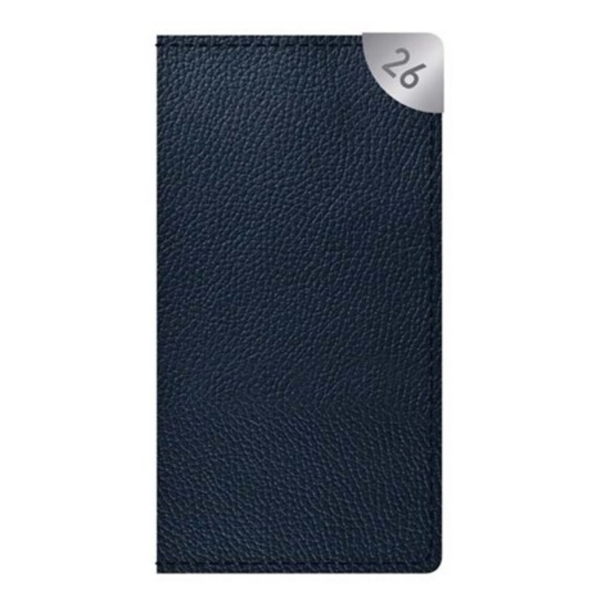 Beclen Harp 2026 SLIM WTV Soft leather feel with metal corner School Home Office Desktop Diary Note Date Full Year Family planner diary - Xmas gift