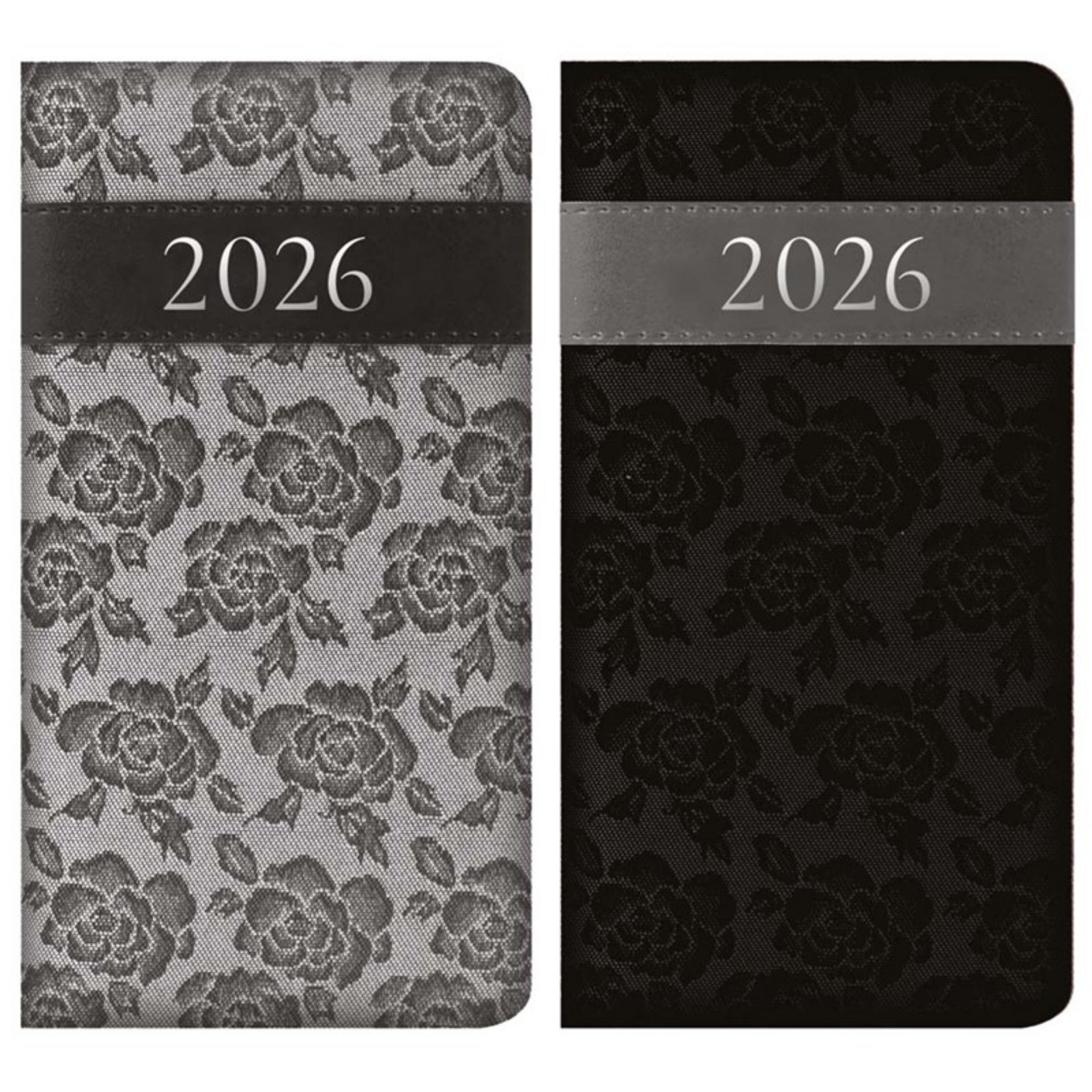 Beclen Harp 2026 Slim Week To View/WTV Luxury Executive Double Tone Floral Padded Diary