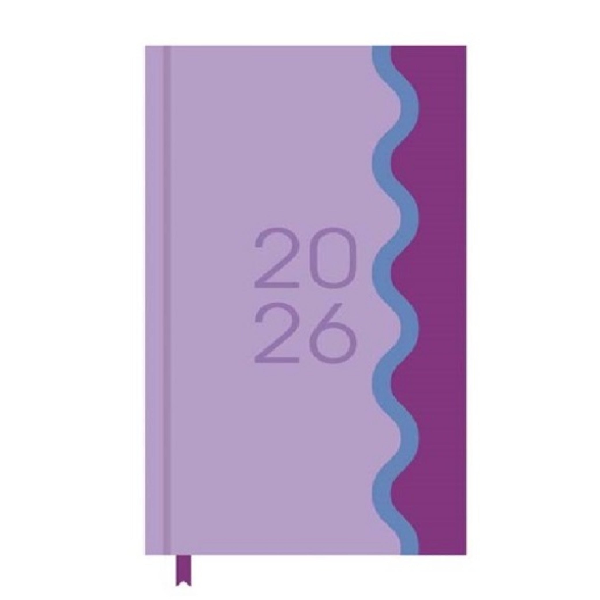 Beclen Harp 2026 SLIM Week to view Colour Block Contrast Office Home School Desktop Diary Desktop School Note Date Full Year - Xmas gift