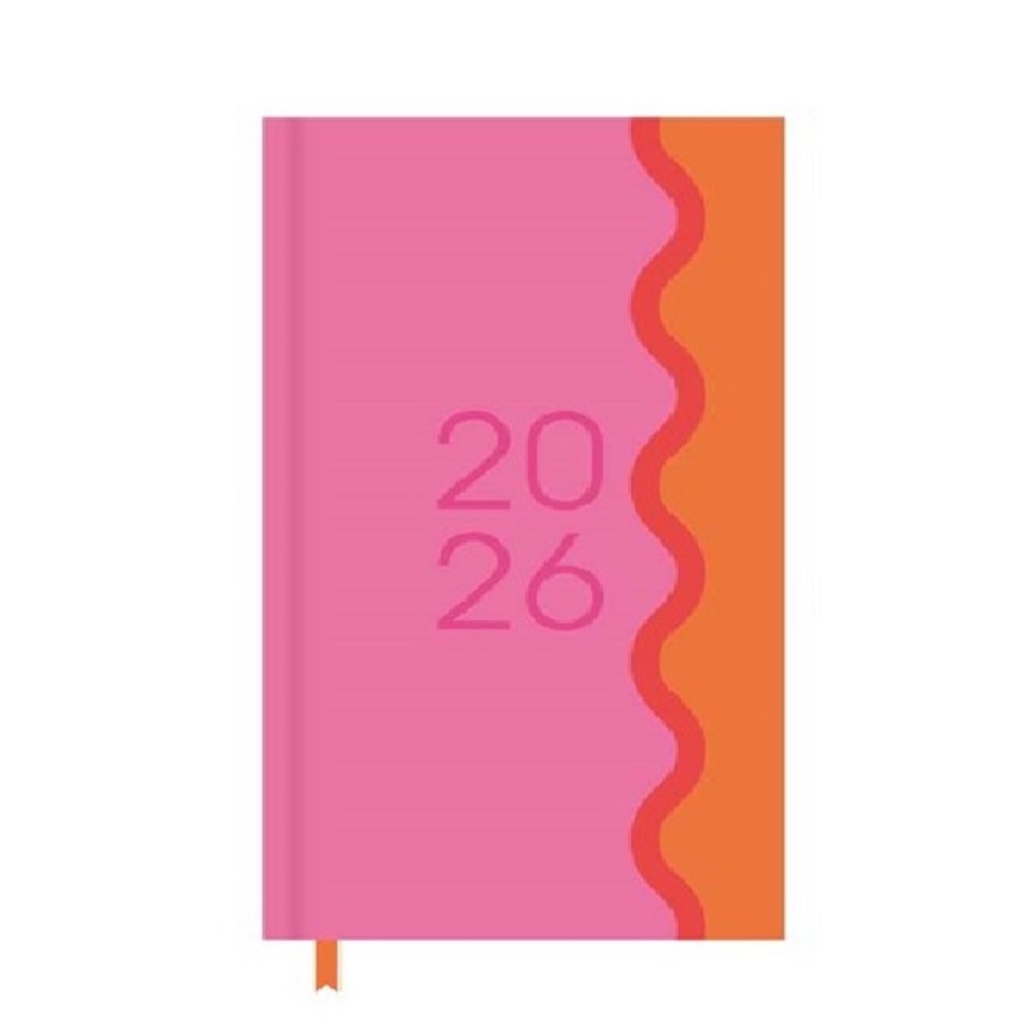 Beclen Harp 2026 SLIM Week to view Colour Block Contrast Office Home School Desktop Diary Desktop School Note Date Full Year - Xmas gift