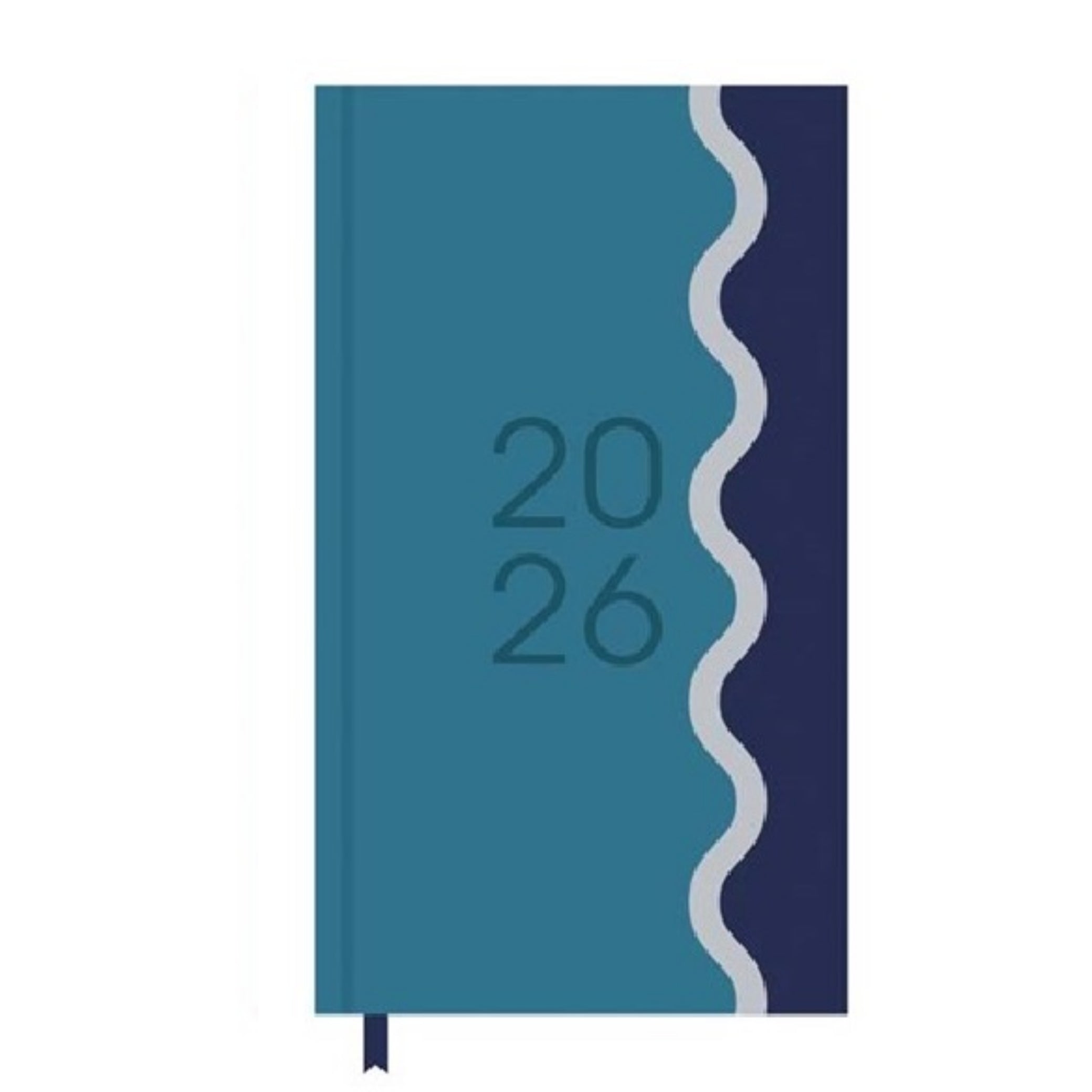Beclen Harp 2026 SLIM Week to view Colour Block Contrast Office Home School Desktop Diary Desktop School Note Date Full Year - Xmas gift