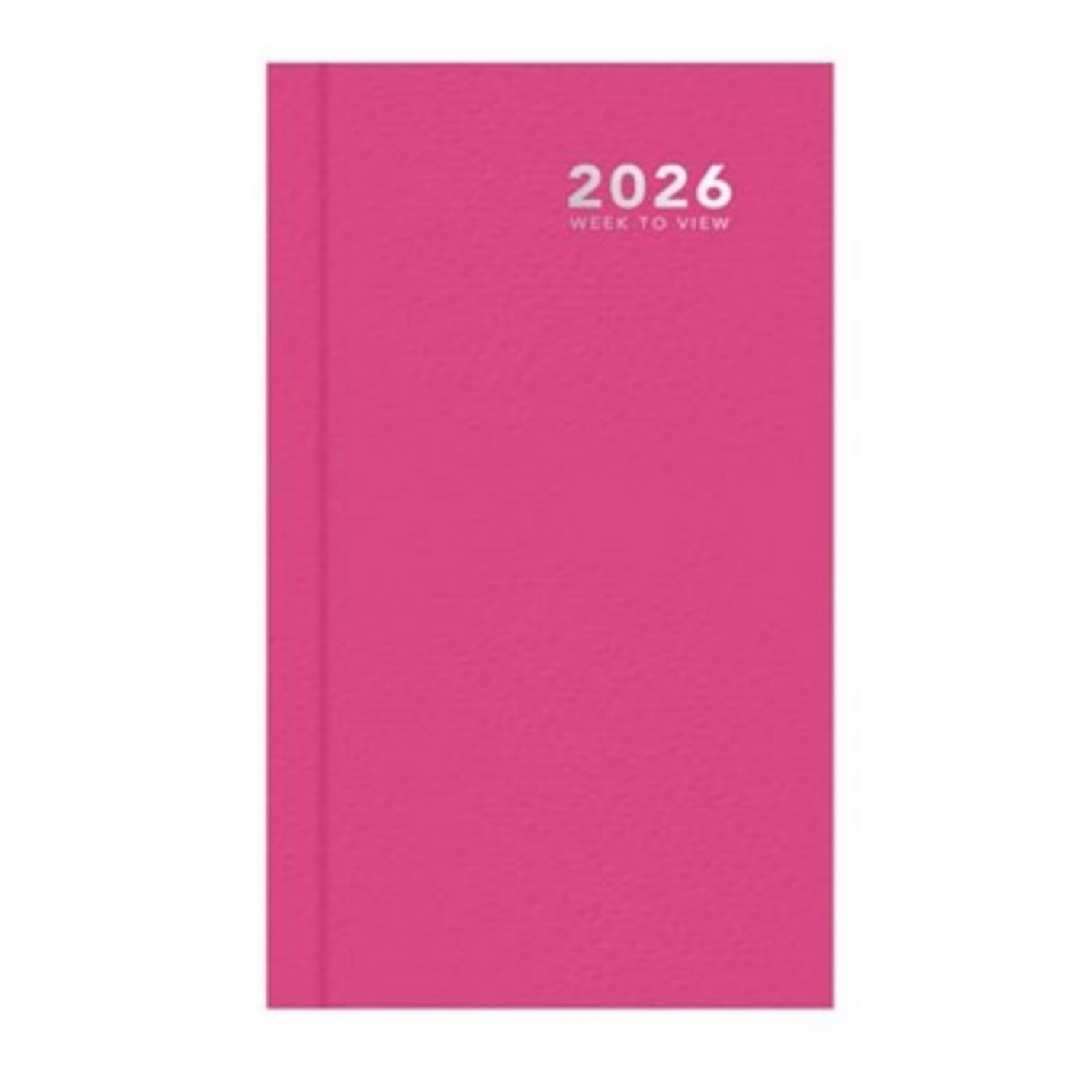 Beclen Harp 2026 SLIM Week to view Shiny 3 Bright colors Office Home School Desktop Diary Desktop School Note Date Full Year - Xmas gift