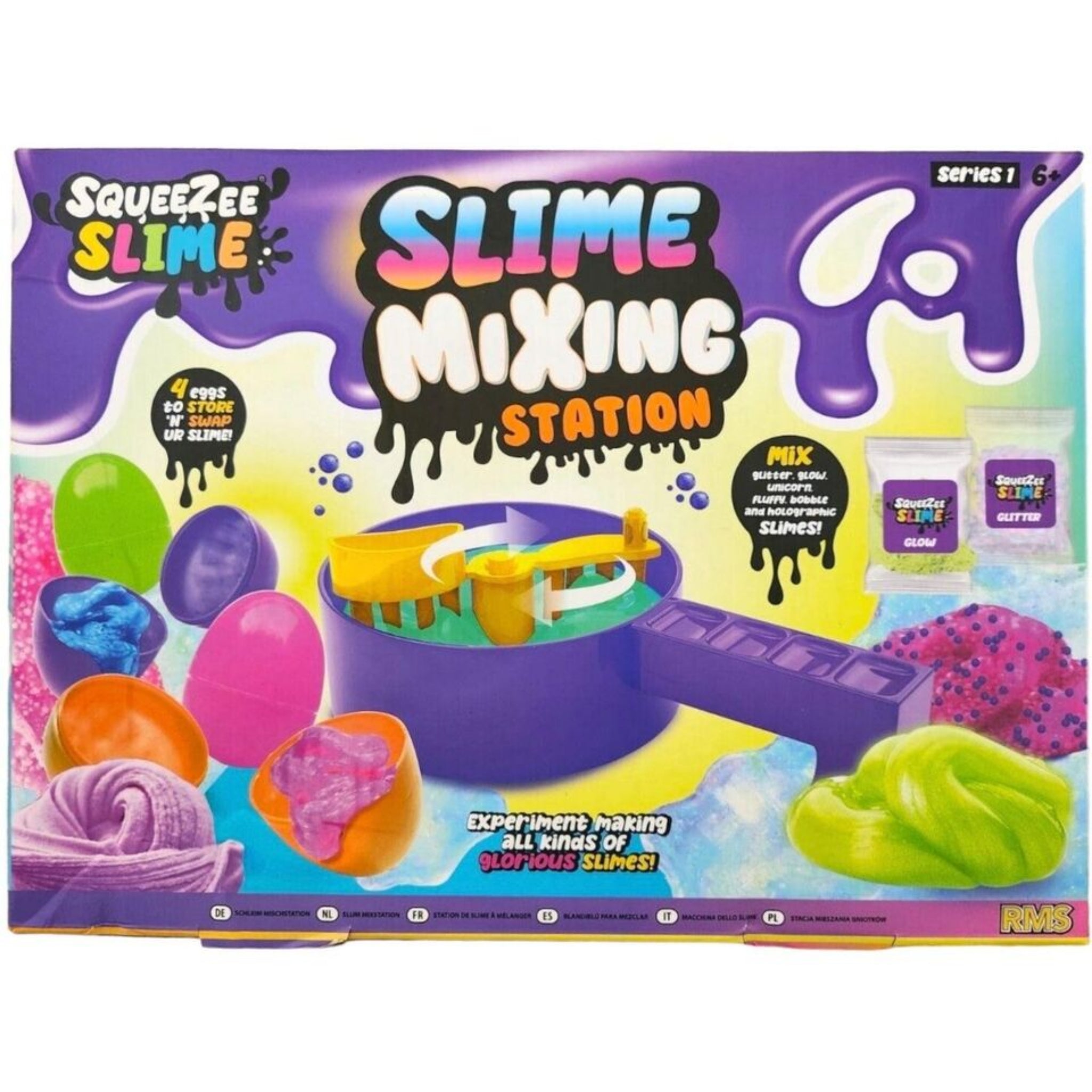 Beclen Harp Slime Kids Making Slime Kit Arts Glow Bobble Glitter Crafts Mixing Station Kit