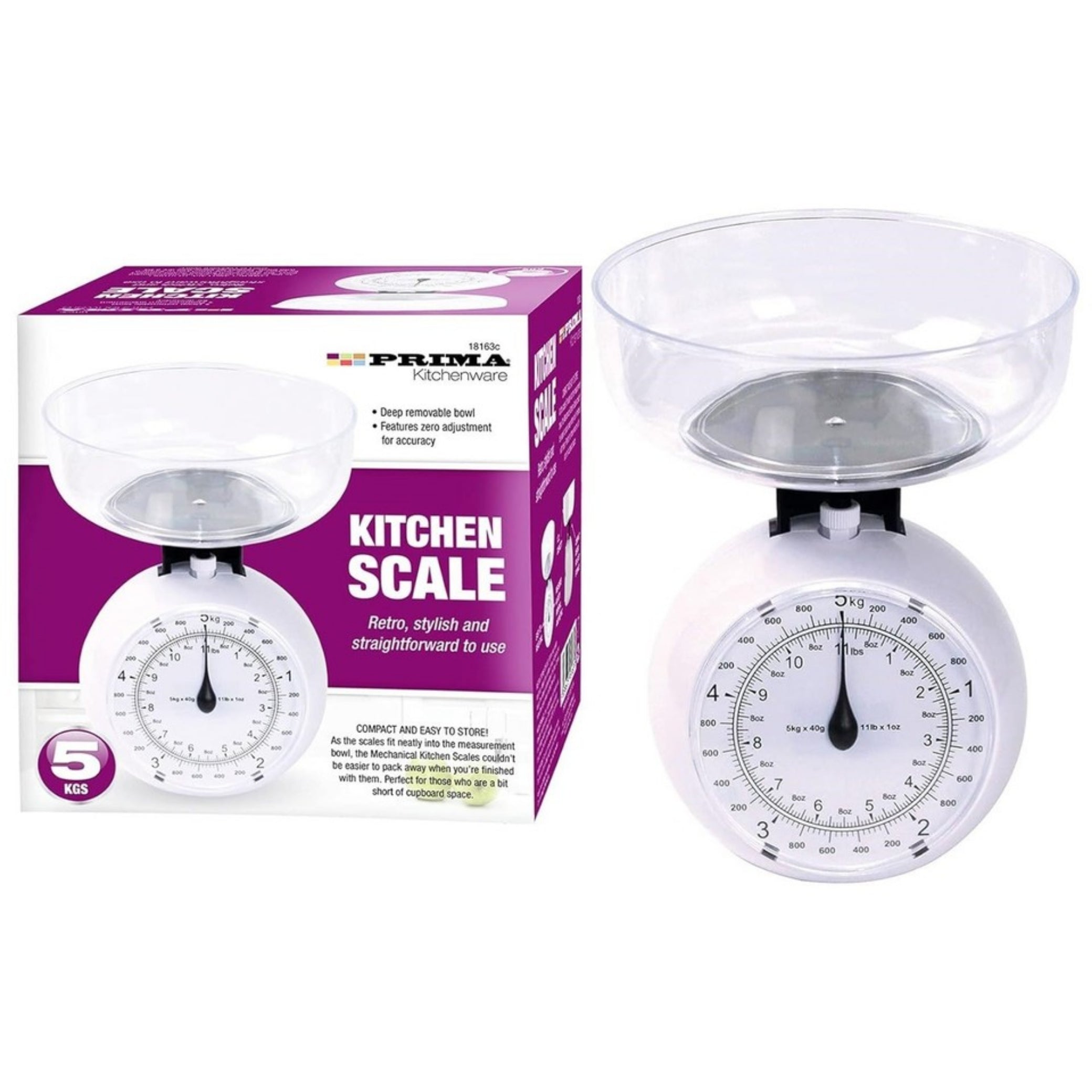 Beclen Harp 5KG Vintage MANUAL Kitchen Scales TRADITIONAL Home Food WEIGHING PLASTIC Bowl UK Best Seller Free Shipping