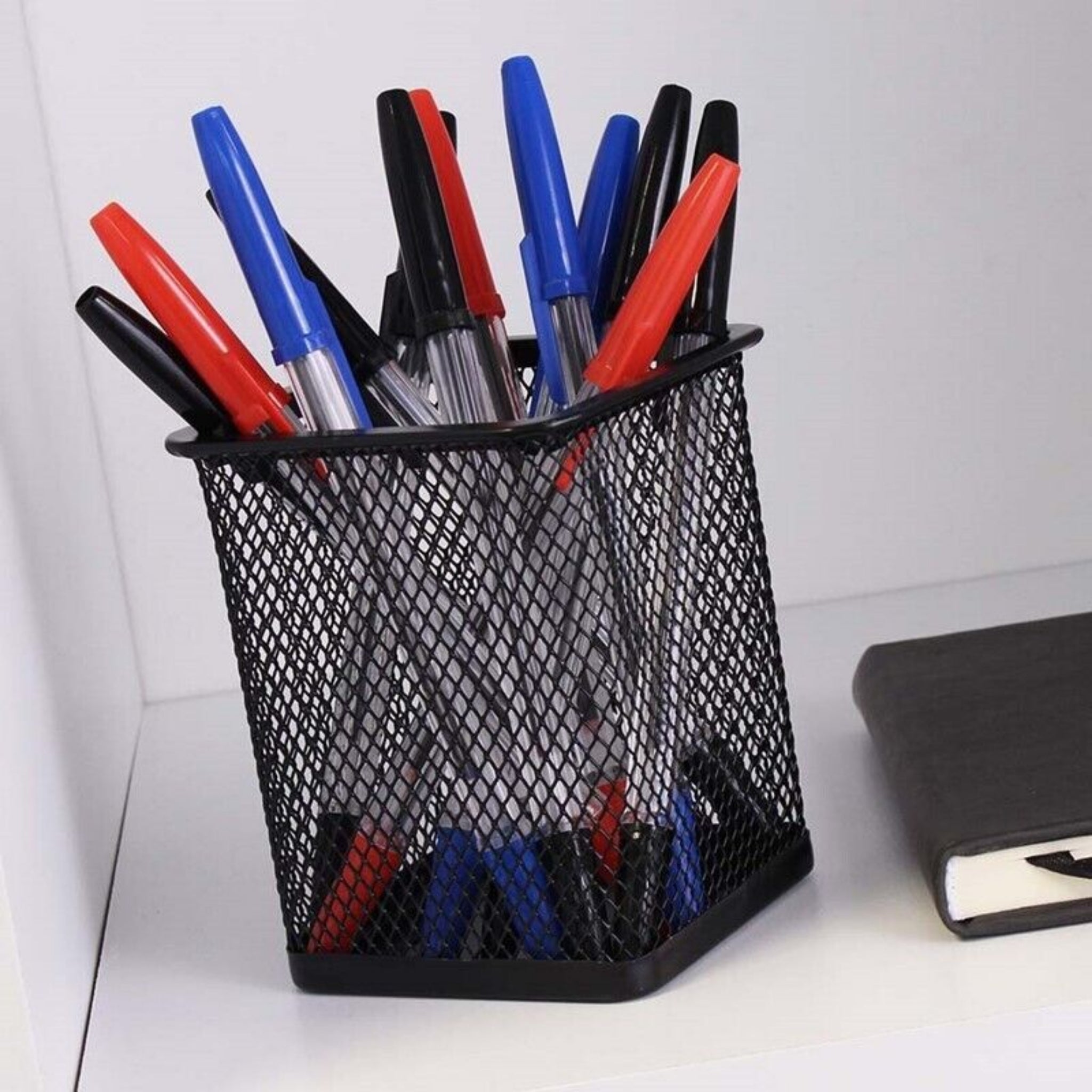 Beclen Harp 24 Ballpoint Pens Set | High Quality Medium Ball Point Pen Biros Black Blue Red
