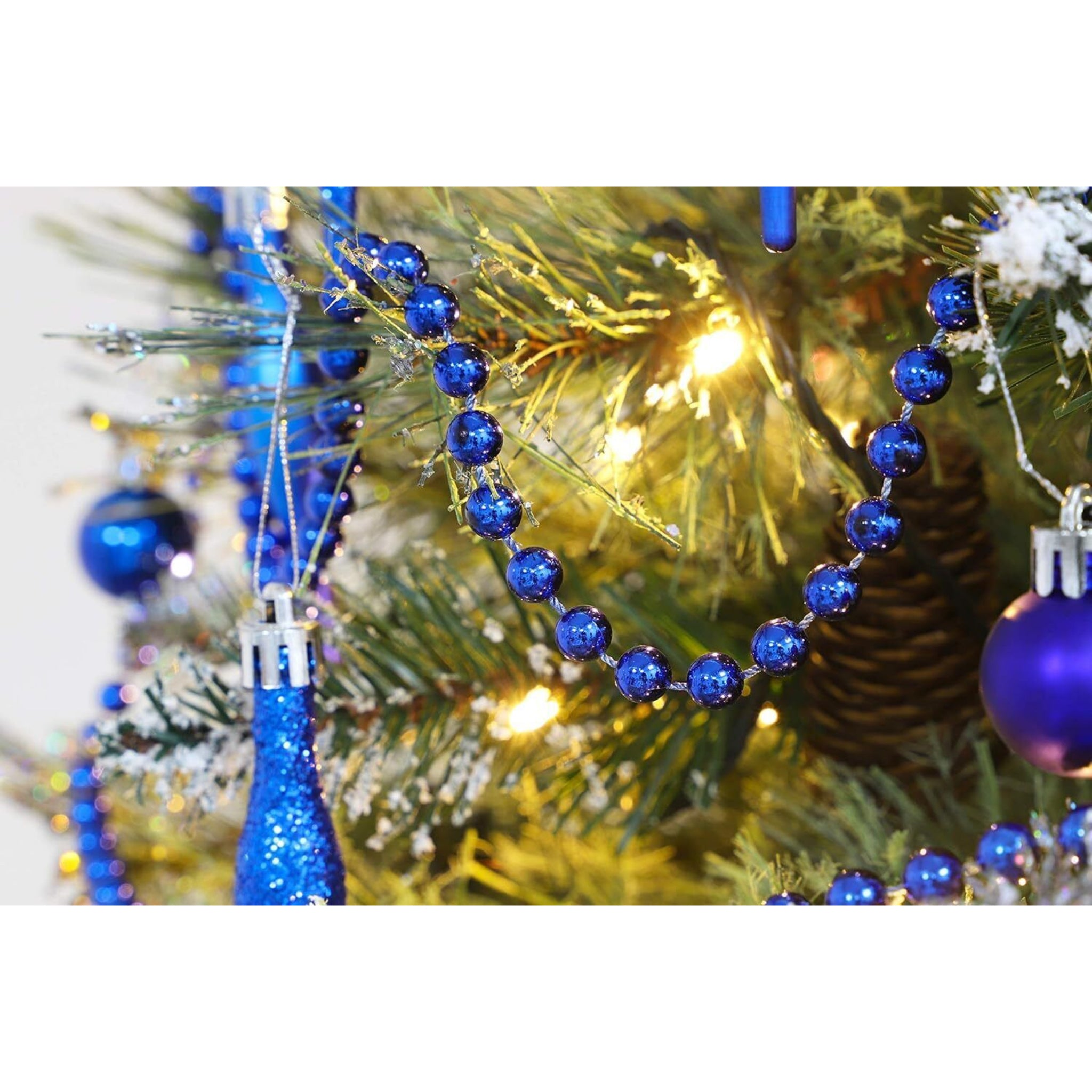 Beclen Harp 12FT 4M BEAD BALL CHAIN GARLAND CHRISTMAS TREE HANGING DECORATIONS XMAS WEDDING