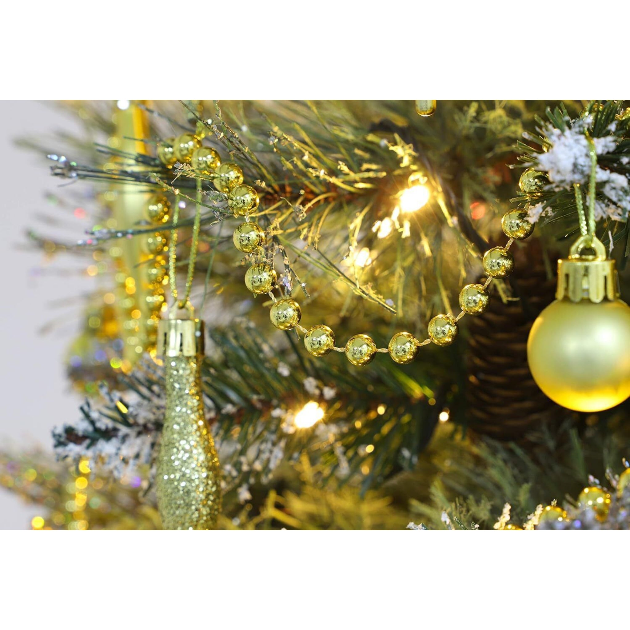 Beclen Harp 12FT 4M BEAD BALL CHAIN GARLAND CHRISTMAS TREE HANGING DECORATIONS XMAS WEDDING