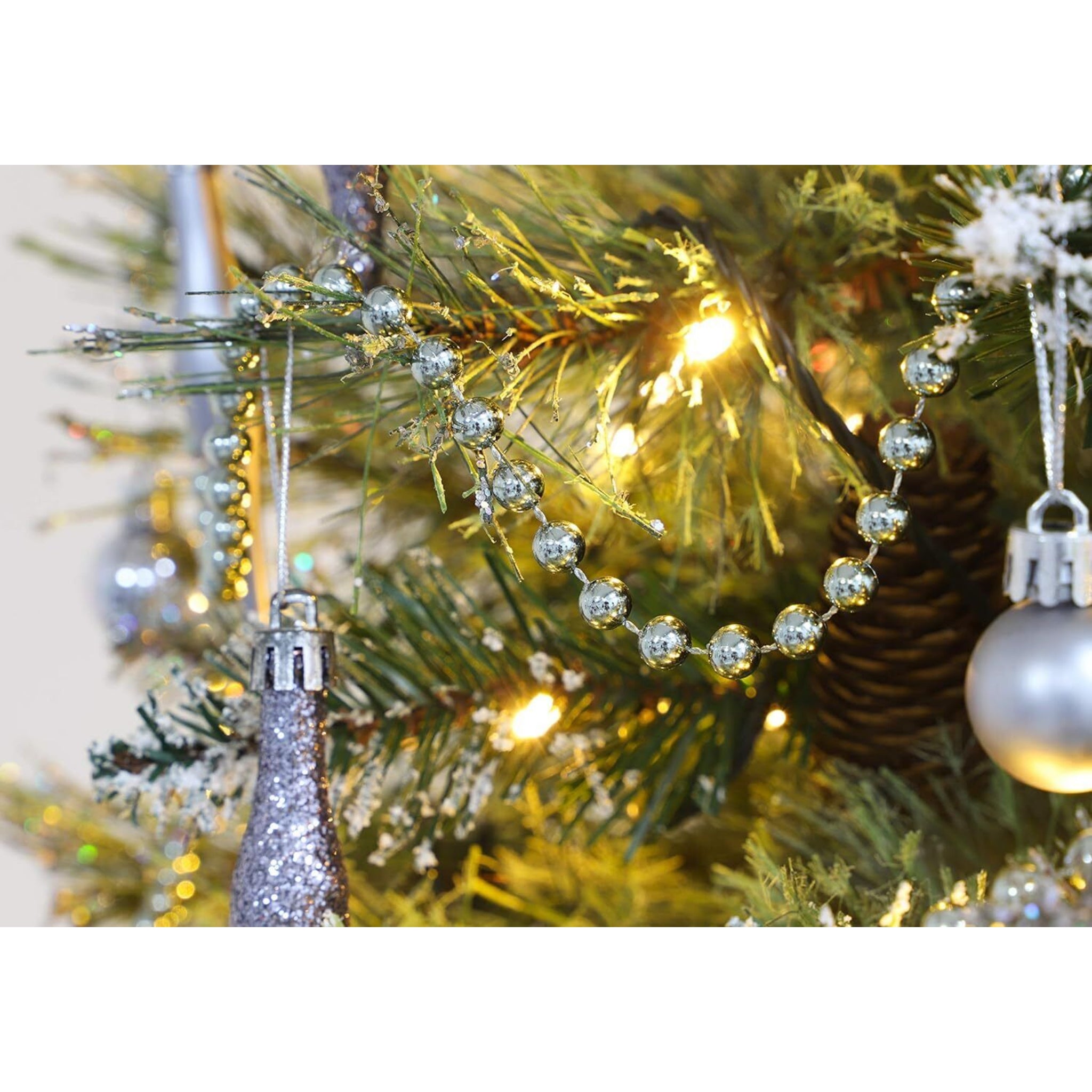 Beclen Harp 12FT 4M BEAD BALL CHAIN GARLAND CHRISTMAS TREE HANGING DECORATIONS XMAS WEDDING