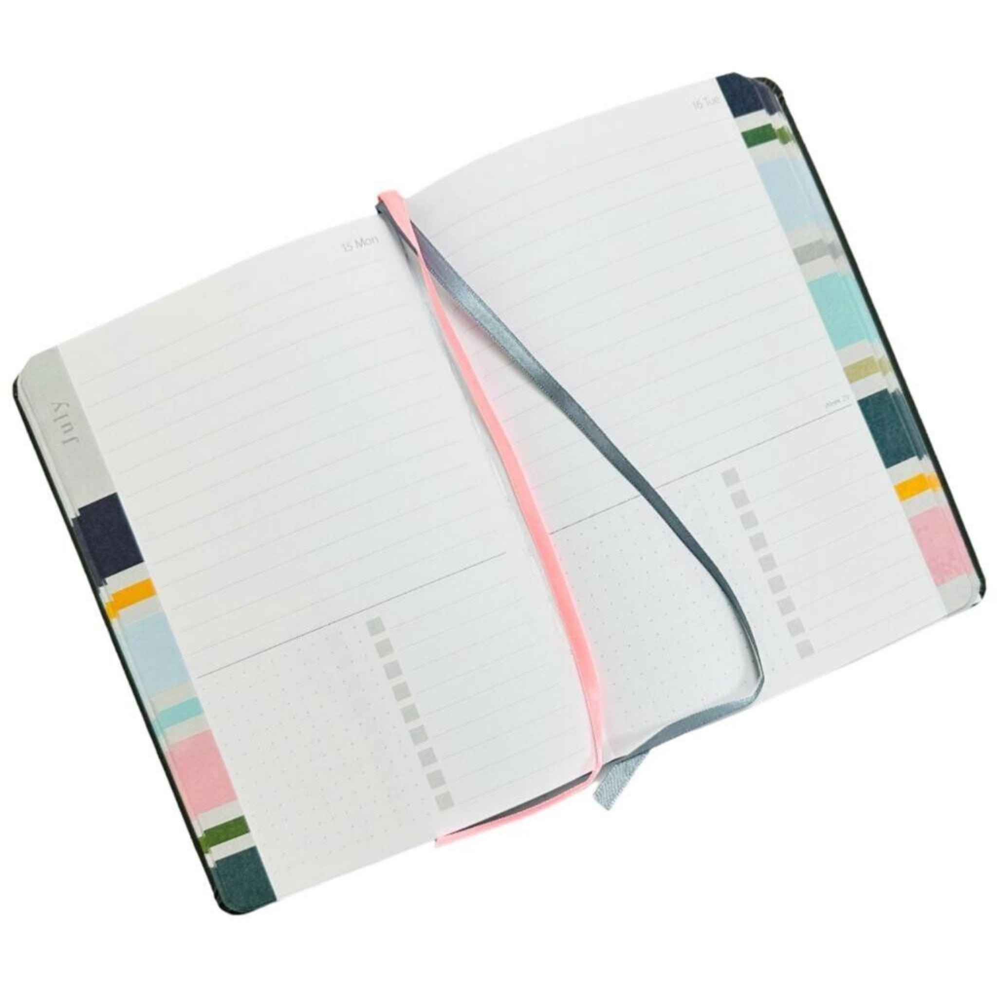 Beclen Harp 2025 A5 Day A Page Luxury Leatherette Cover Organiser Index 2x Diary Office, Desk