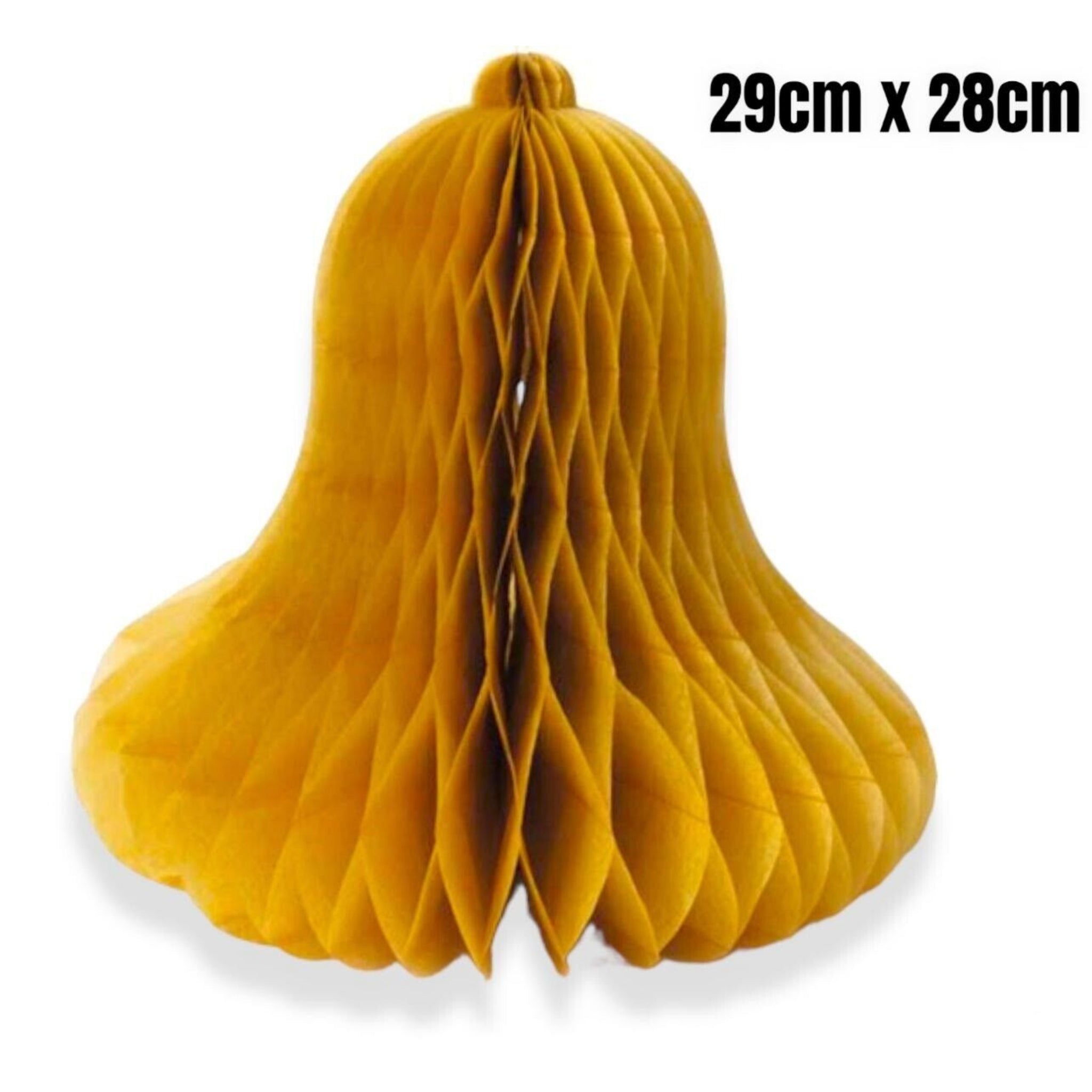 Beclen Harp 6x Christmas Bells + santa hat Party Decor Honeycomb Paper Table Xmas Decoration