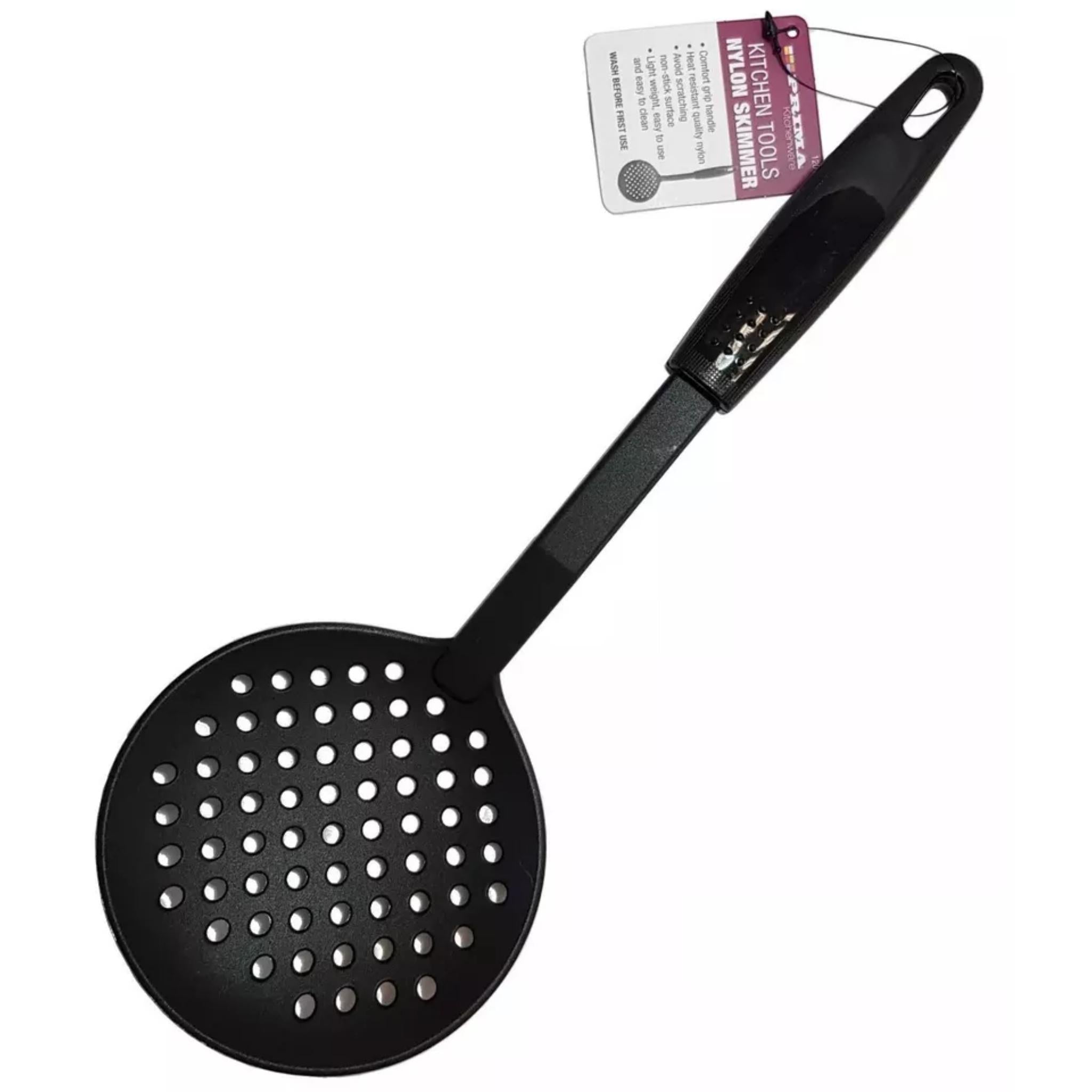 Beclen Harp Black Professional Skimmer Slotted Nylon Spoon Cooking Utensils Kitchen Tool