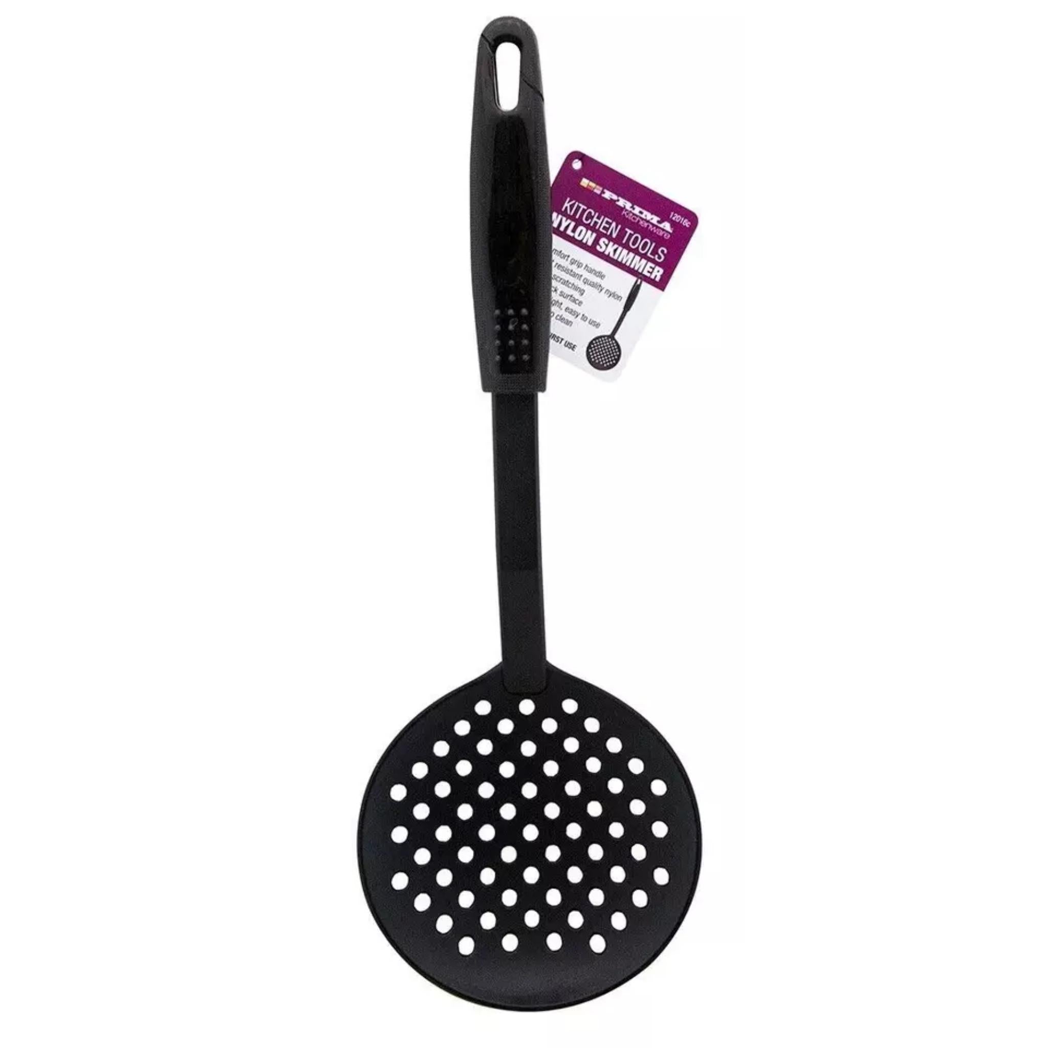 Beclen Harp Black Professional Skimmer Slotted Nylon Spoon Cooking Utensils Kitchen Tool